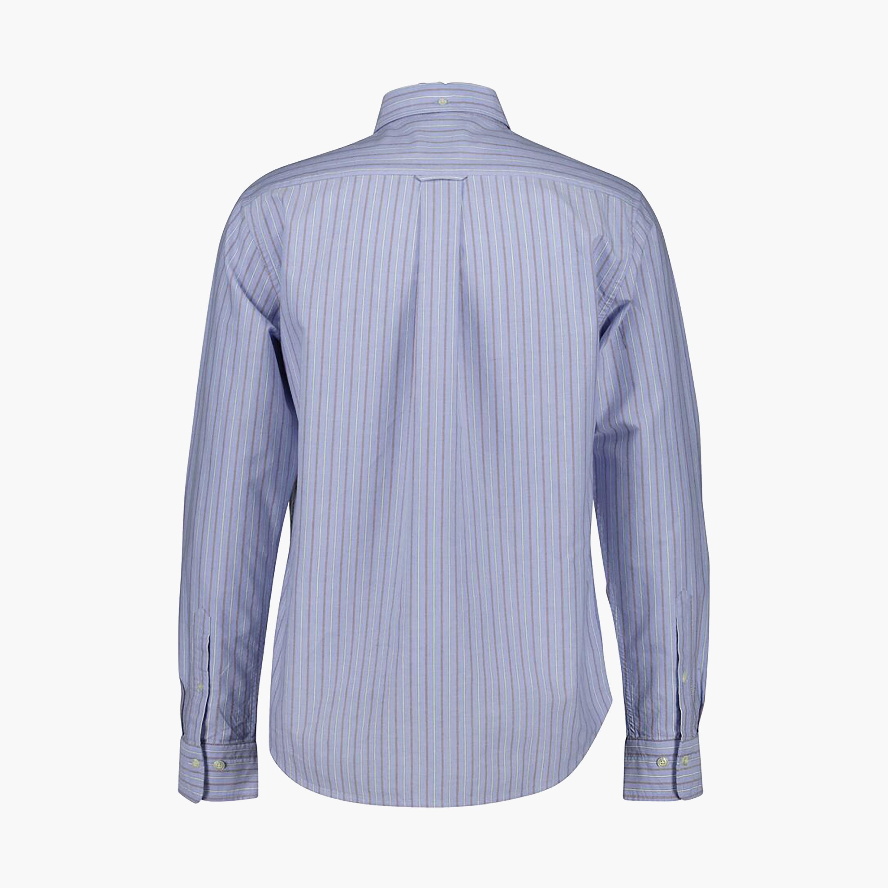 قميص رجالي مخطط بقصة عادية وأكمام طويلة وياقة بأزرار سفلية من Gant-men-clothing-shirts-image-7