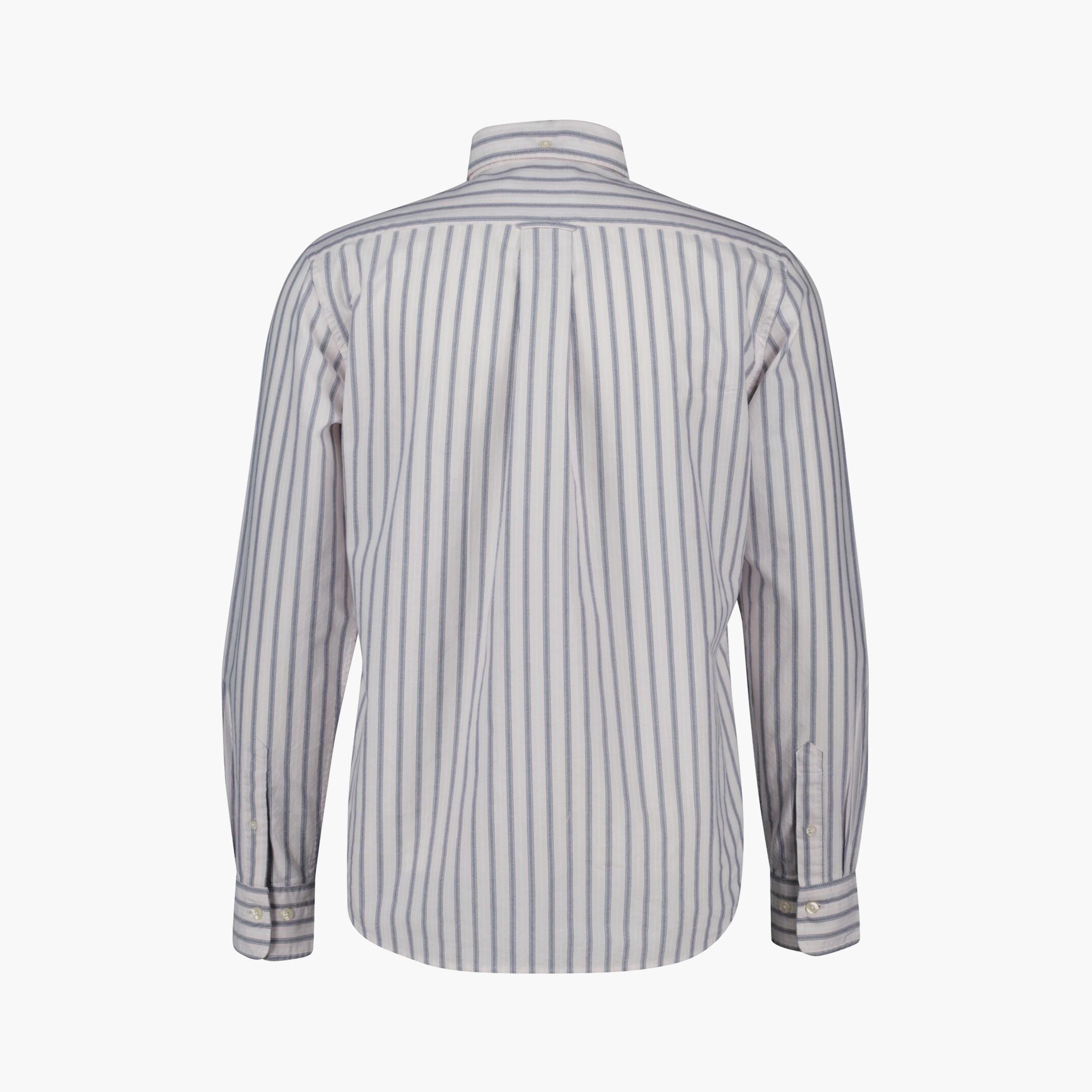 قميص رجالي بقصة عادية بياقة بأزرار سفلية مخططة وأكمام طويلة من جانت.-men-clothing-shirts-image-2