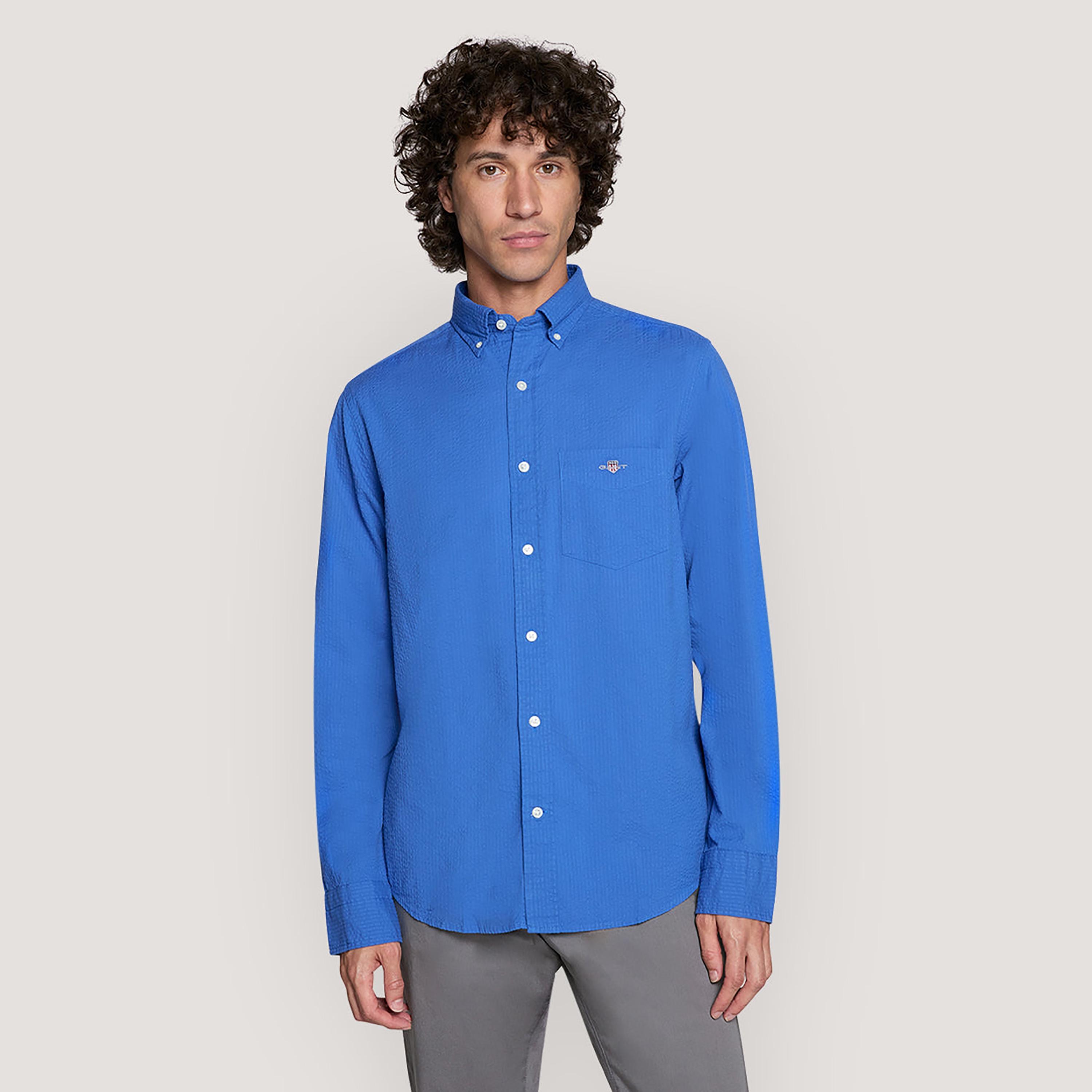 قميص رجالي بقصّة عادية وياقة وأزرار وأكمام طويلة من جانت-men-clothing-shirts-image-9
