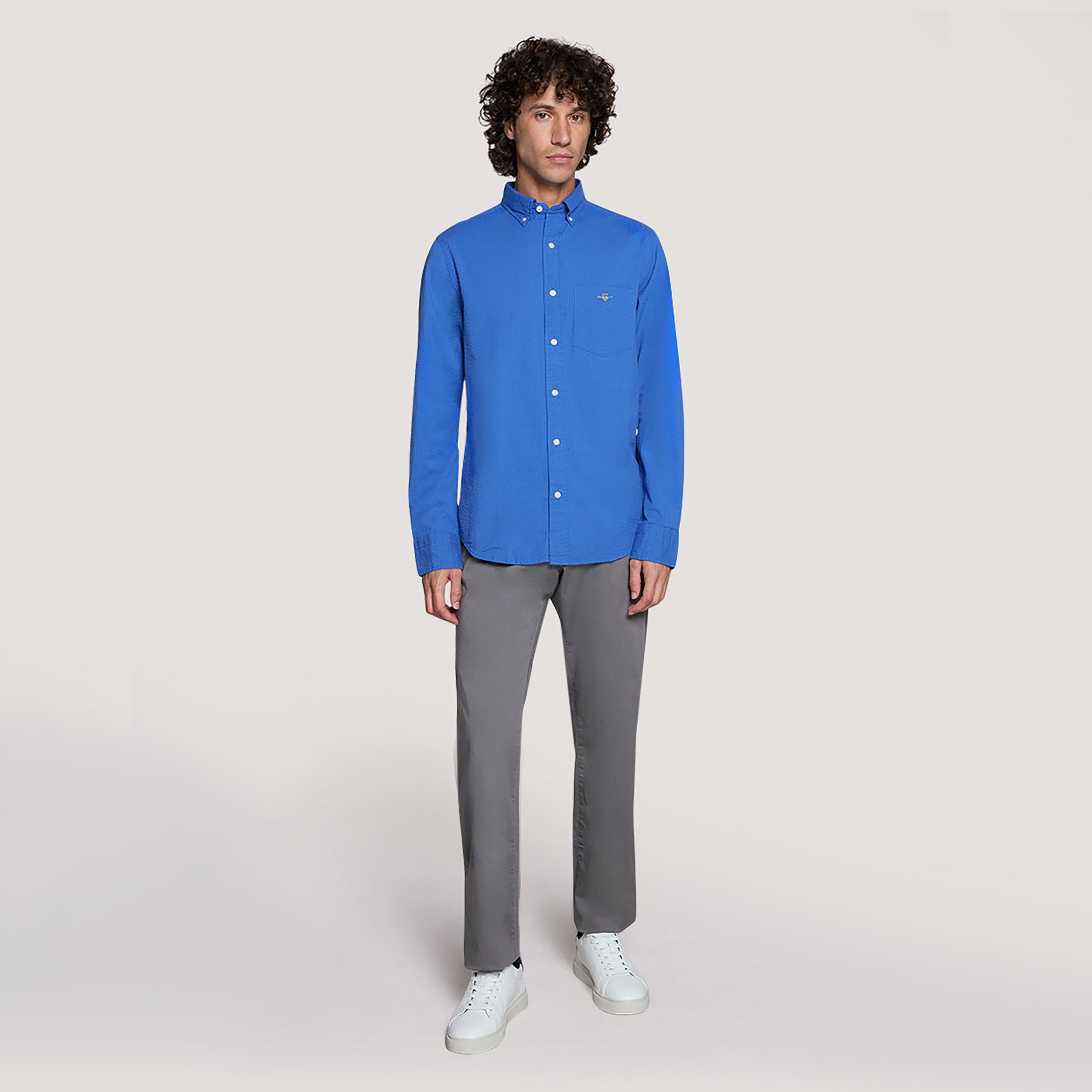 قميص رجالي بقصّة عادية وياقة وأزرار وأكمام طويلة من جانت-men-clothing-shirts-image-11