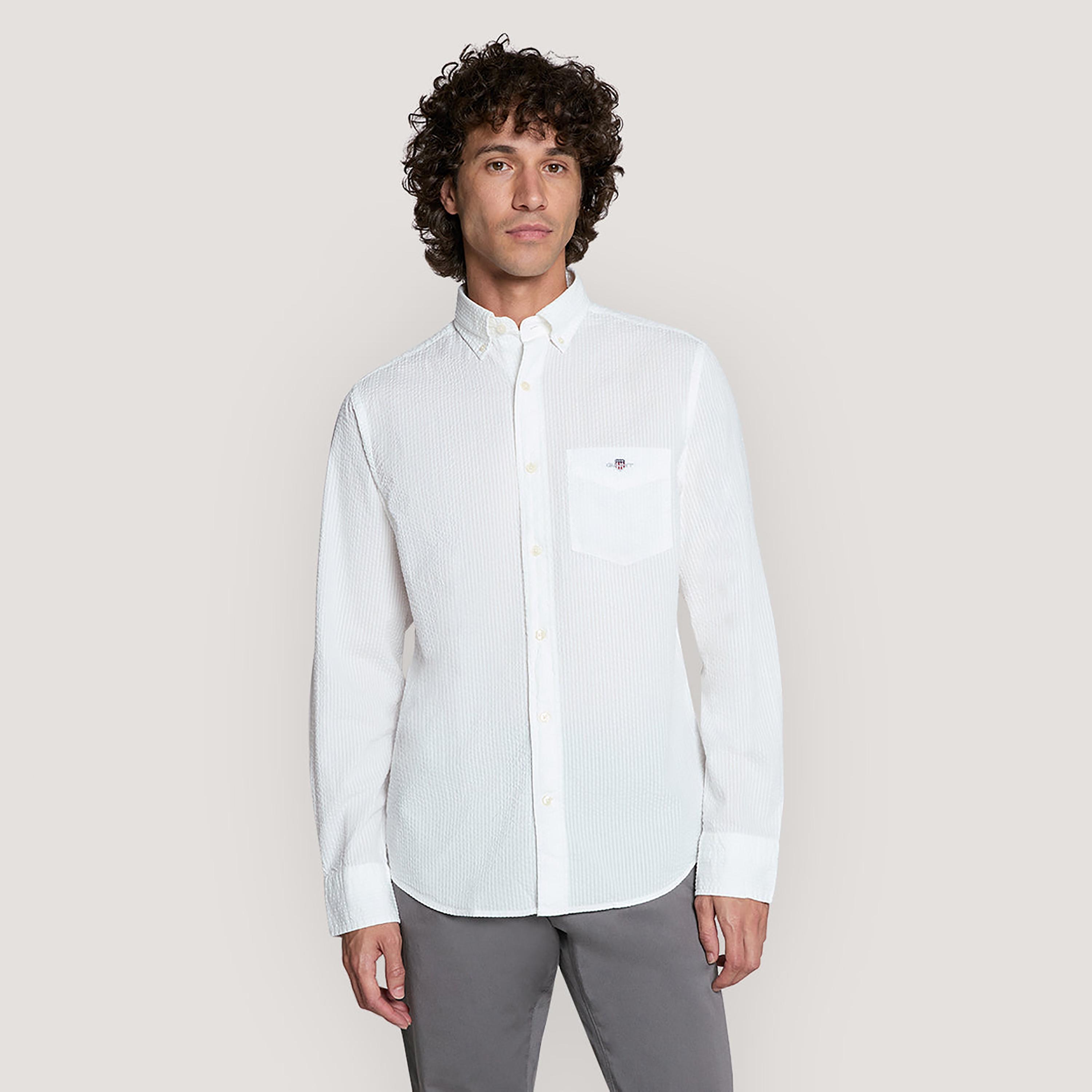قميص رجالي بقصّة عادية وياقة وأزرار وأكمام طويلة من جانت-men-clothing-shirts-image-5