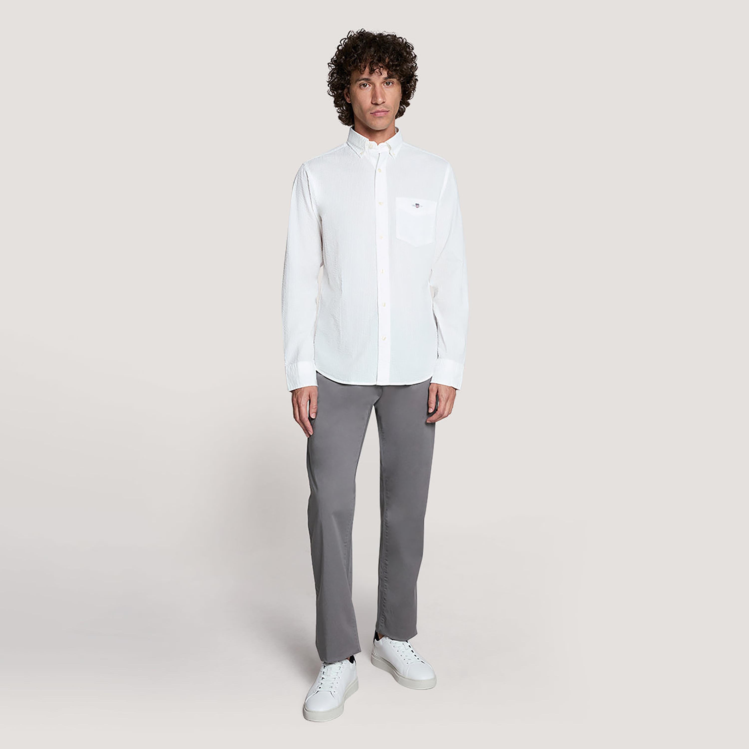 قميص رجالي بقصّة عادية وياقة وأزرار وأكمام طويلة من جانت-men-clothing-shirts-image-7