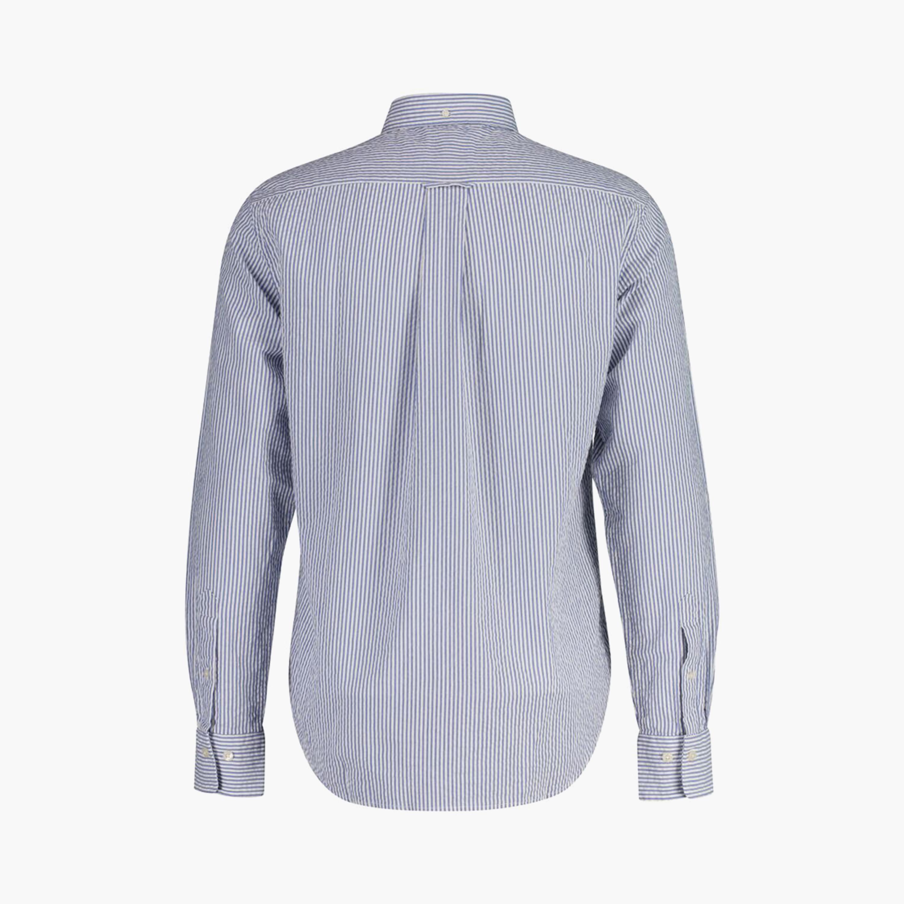 Gant Striped Regular Fit Long Sleeves Seersucker Button-Down Collar Men's Shirt-men-clothing-shirts-image-2