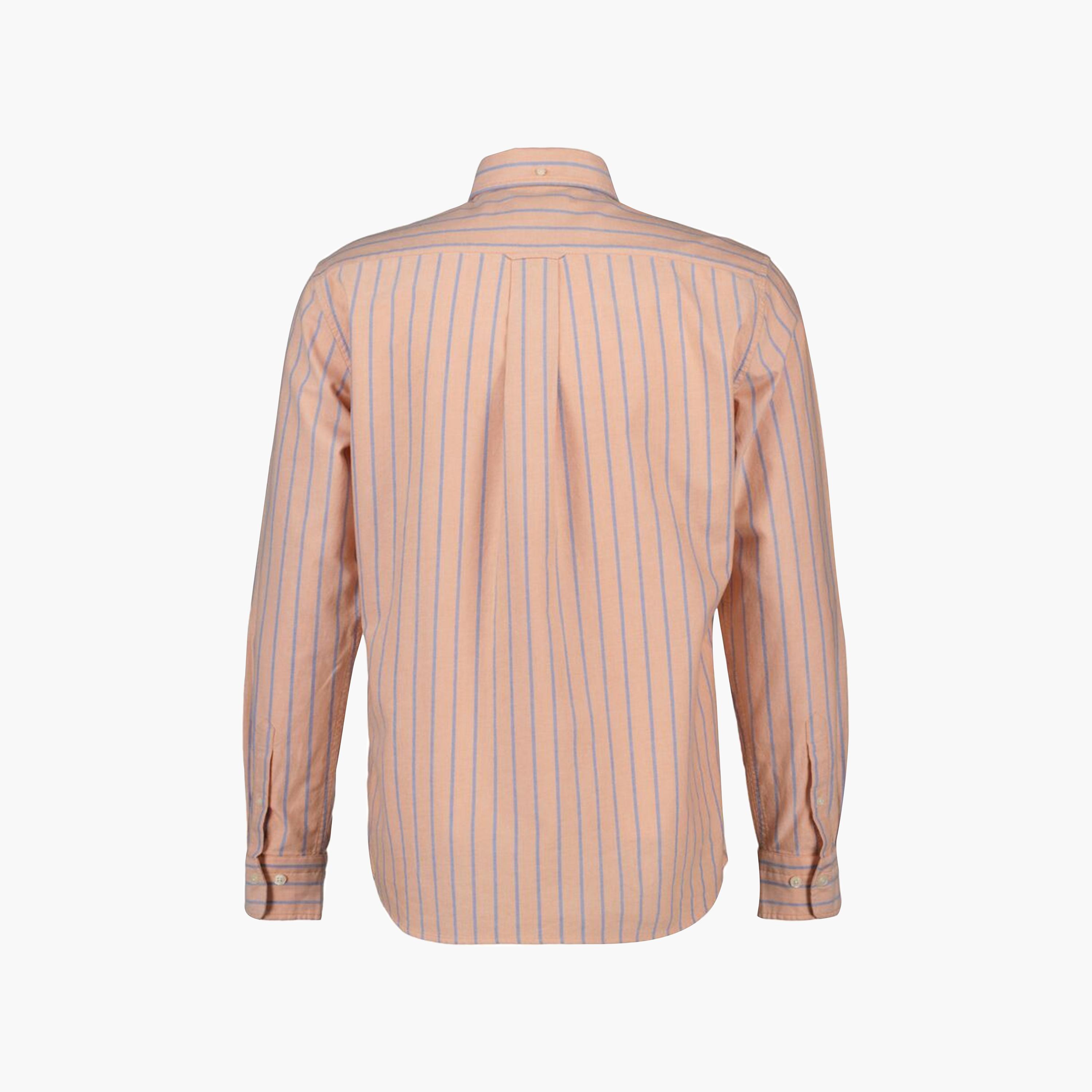 Gant Regular Fit Striped Button Down Collar Long Sleeves Men's Shirt-men-clothing-shirts-image-7