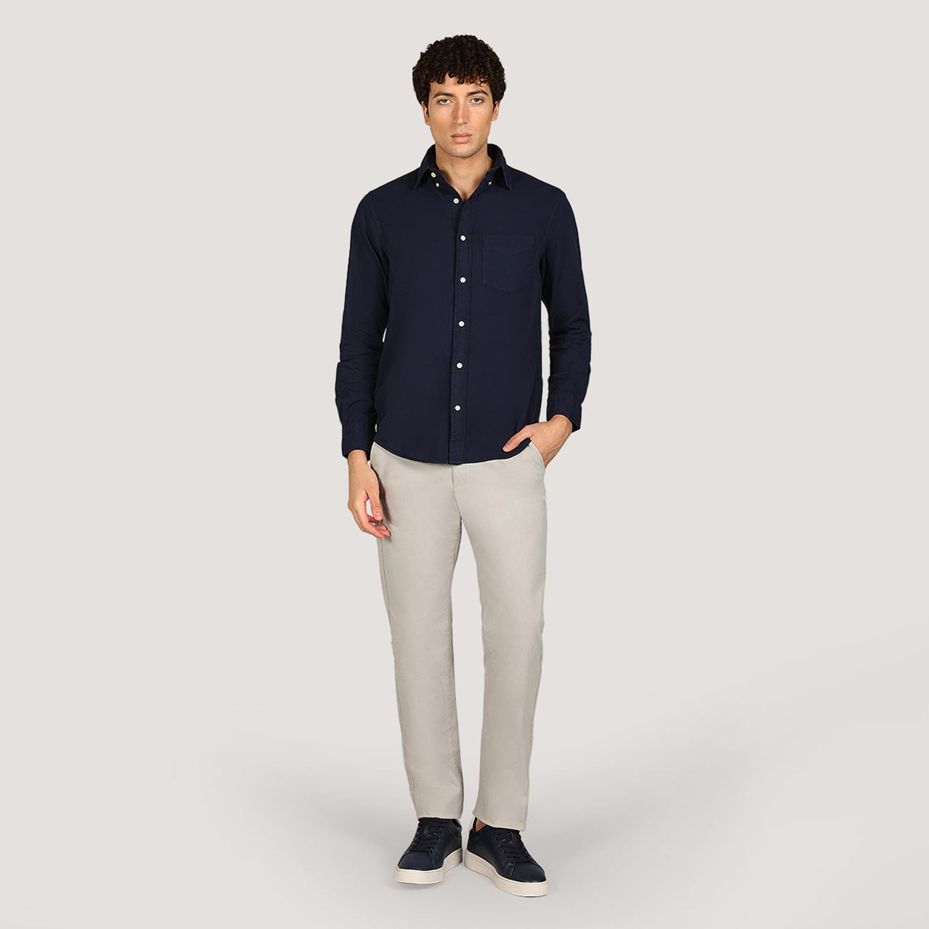 قميص رجالي بقصّة عادية وياقة بأزرار وأكمام طويلة من جانت-men-clothing-shirts-image-10