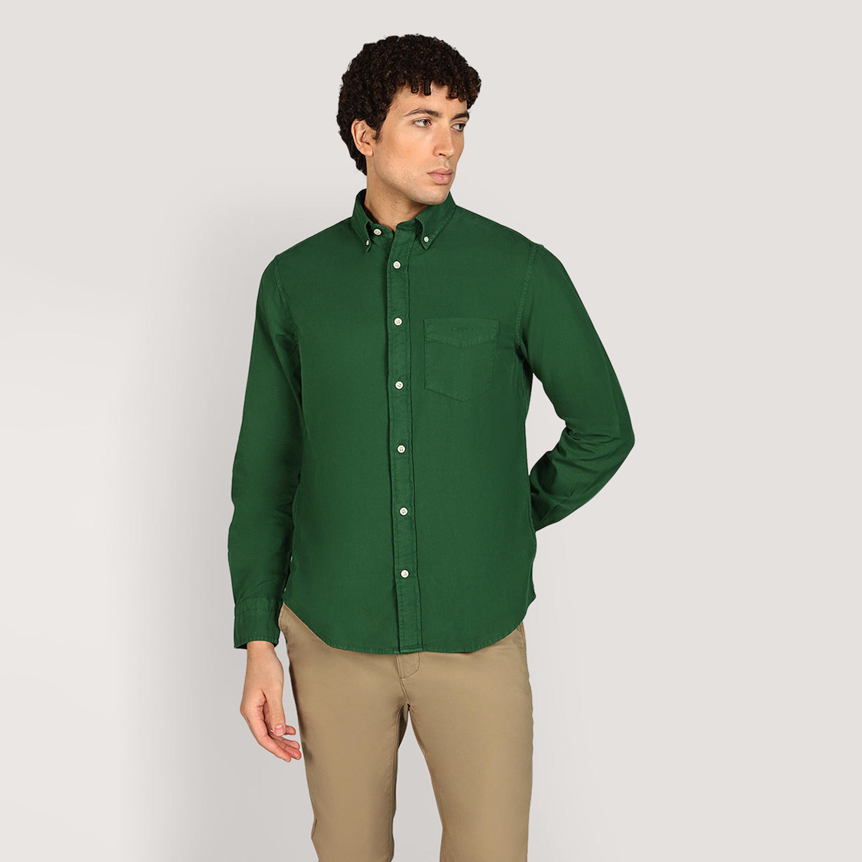 قميص رجالي بقصّة عادية وياقة بأزرار وأكمام طويلة من جانت-men-clothing-shirts-image-5
