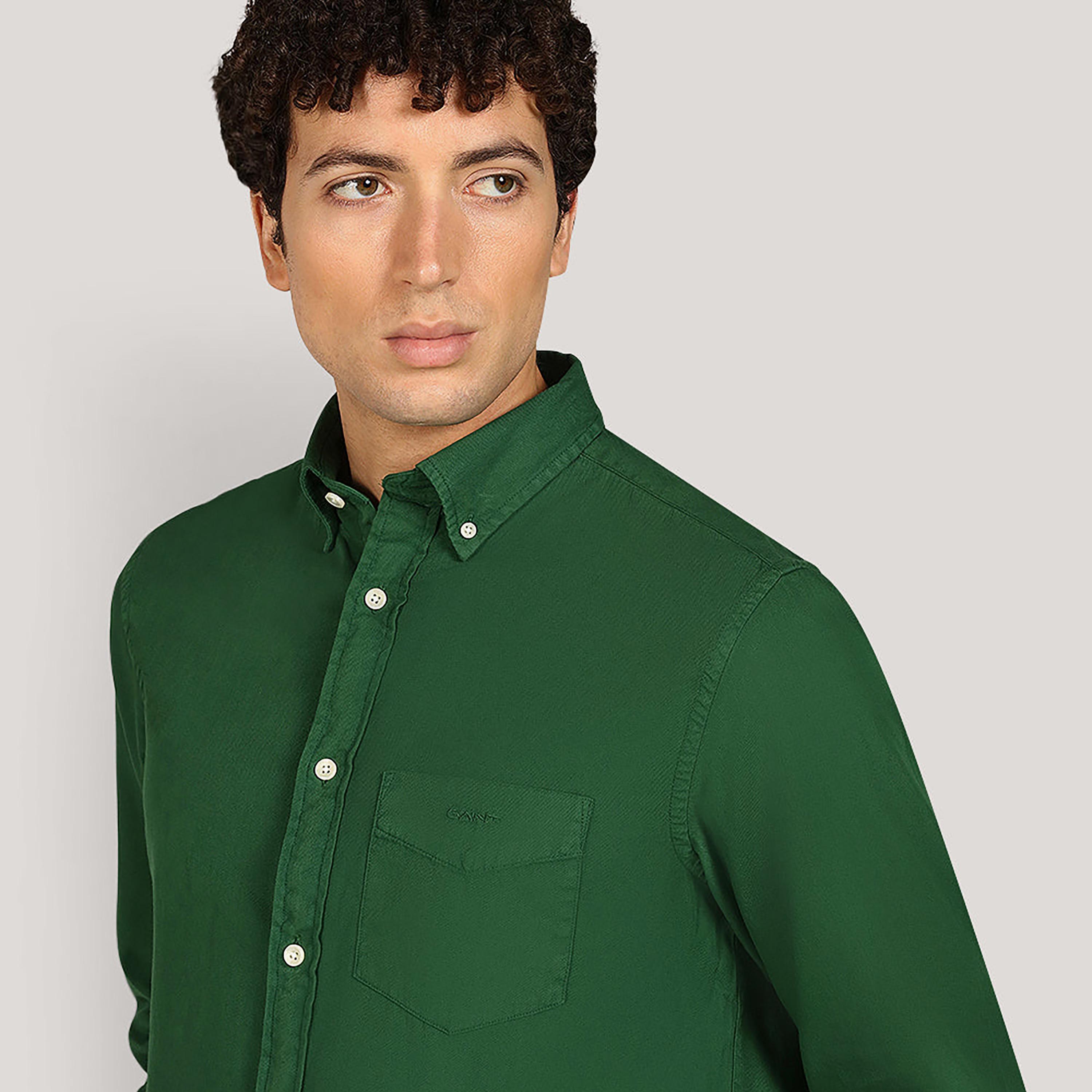 قميص رجالي بقصّة عادية وياقة بأزرار وأكمام طويلة من جانت-men-clothing-shirts-image-7