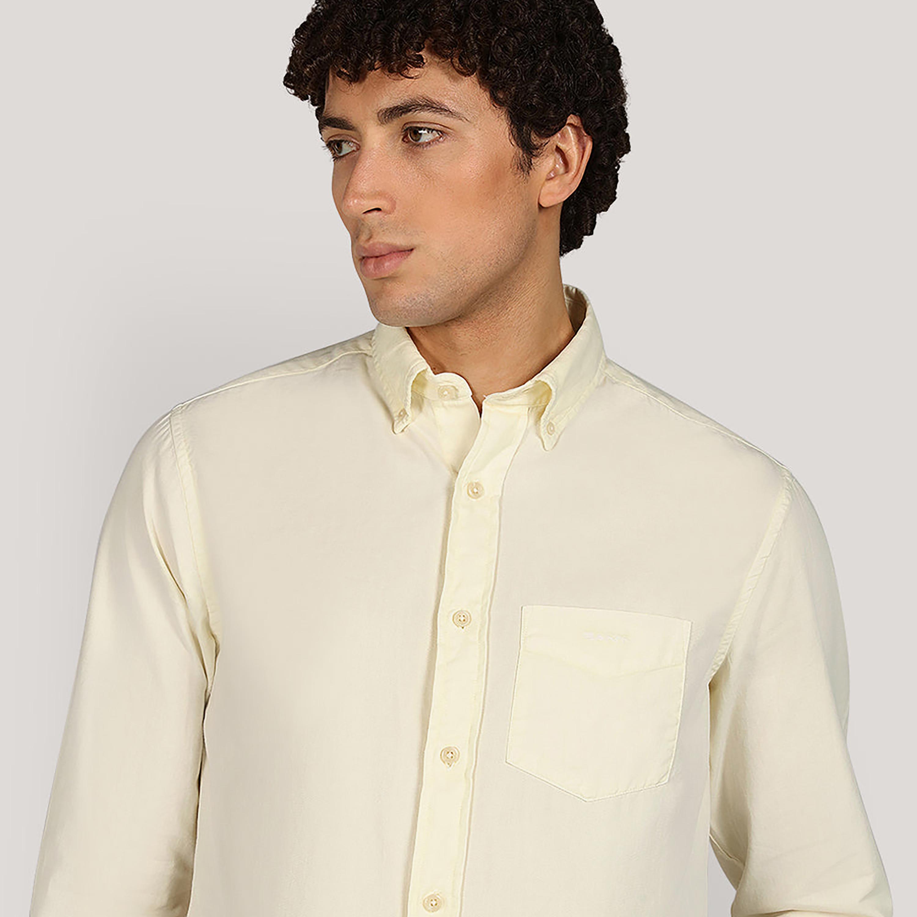قميص رجالي بقصّة عادية وياقة بأزرار وأكمام طويلة من جانت-men-clothing-shirts-image-3