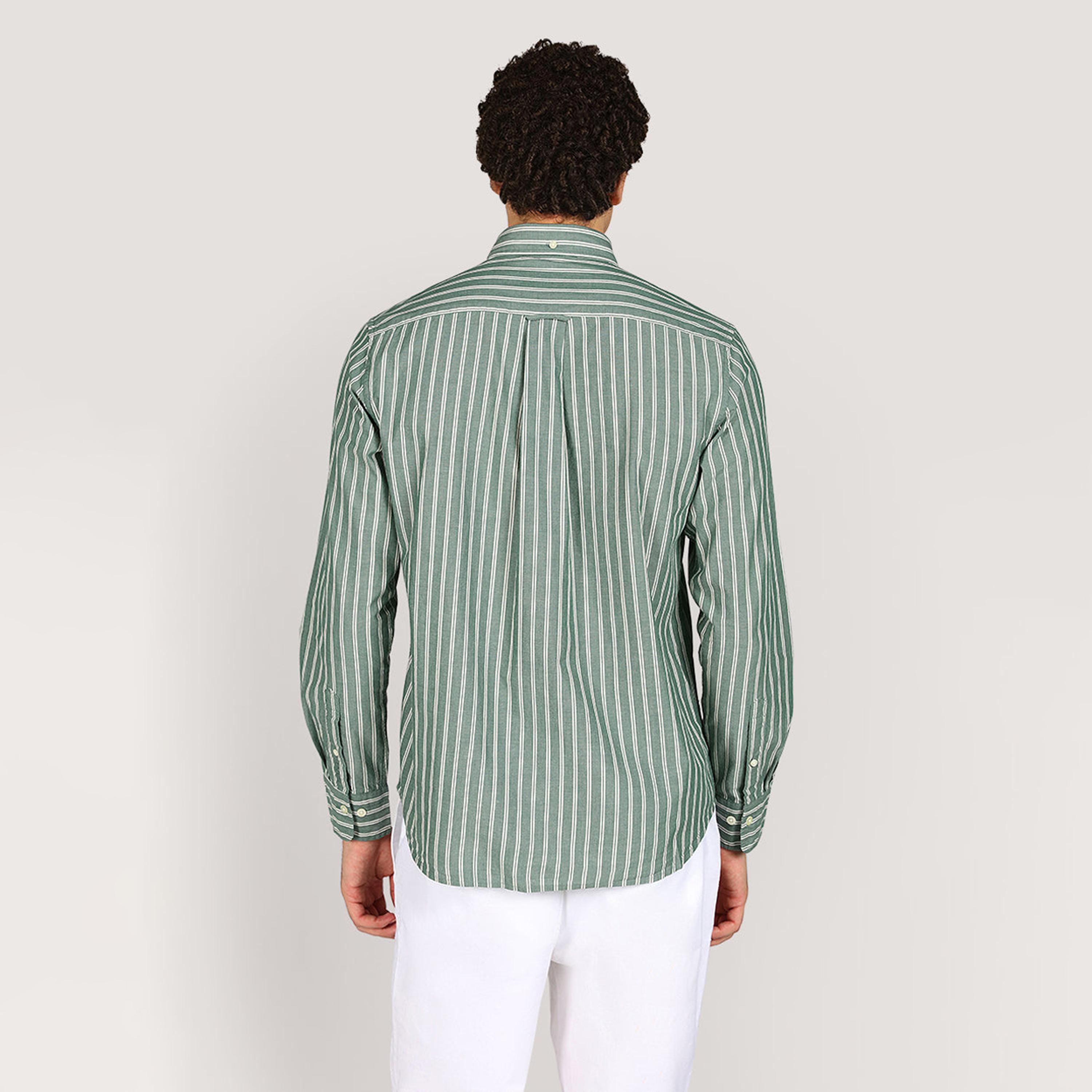 قميص بوبلين رجالي بقصة عادية بياقة بأزرار وأكمام طويلة، مخطط من جانت-men-clothing-shirts-image-8