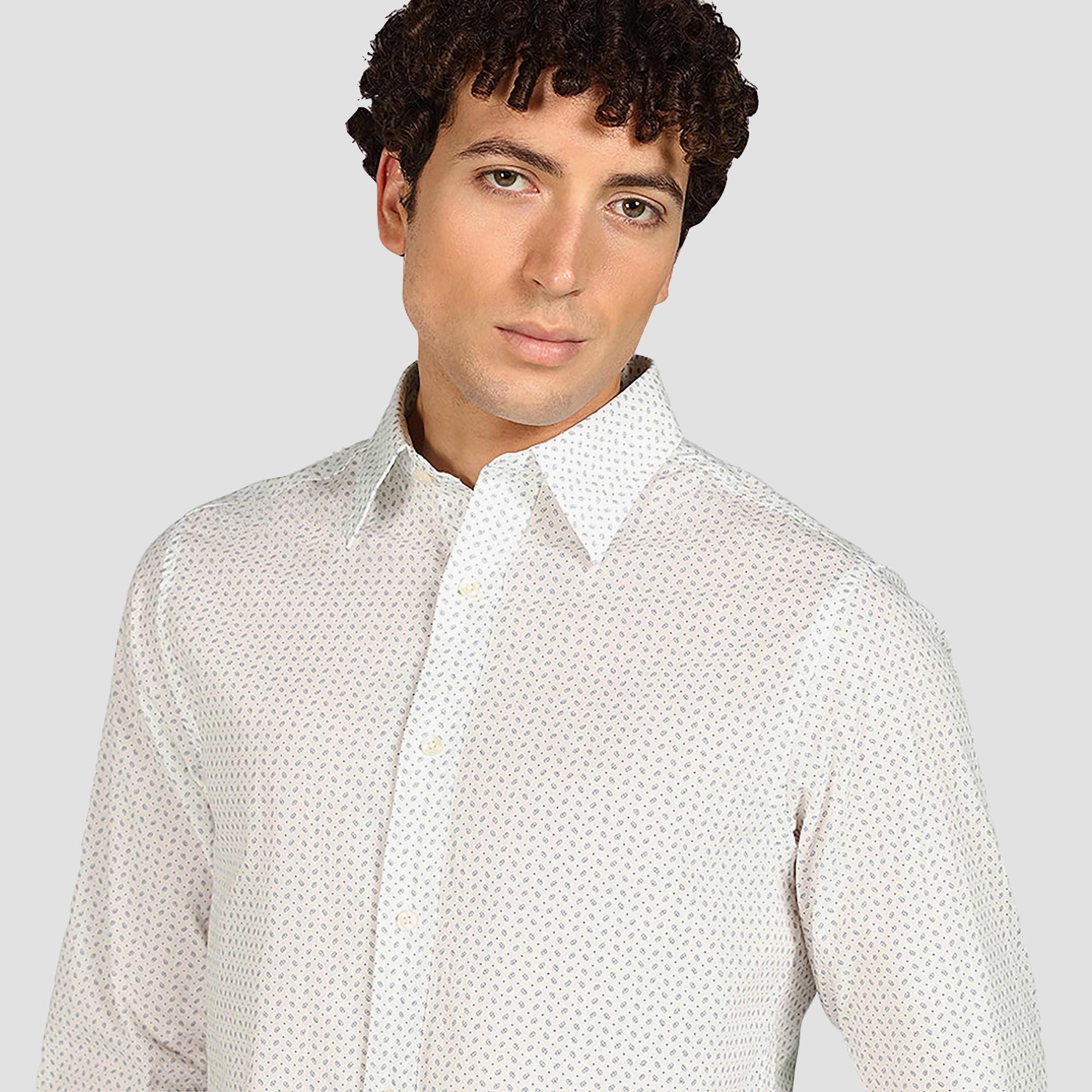 قميص رجالي بقصة عادية بياقة مسطحة مطبوعة وأكمام طويلة من جانت-men-clothing-shirts-image-3