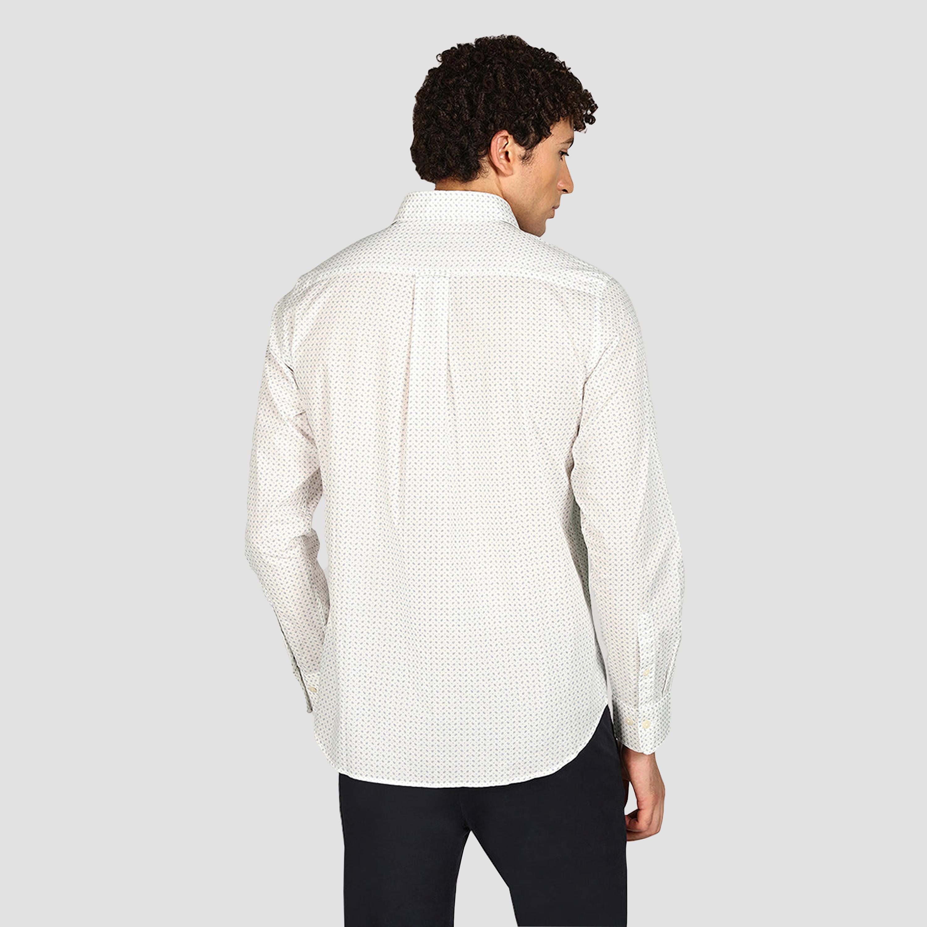 قميص رجالي بقصة عادية بياقة مسطحة مطبوعة وأكمام طويلة من جانت-men-clothing-shirts-image-4