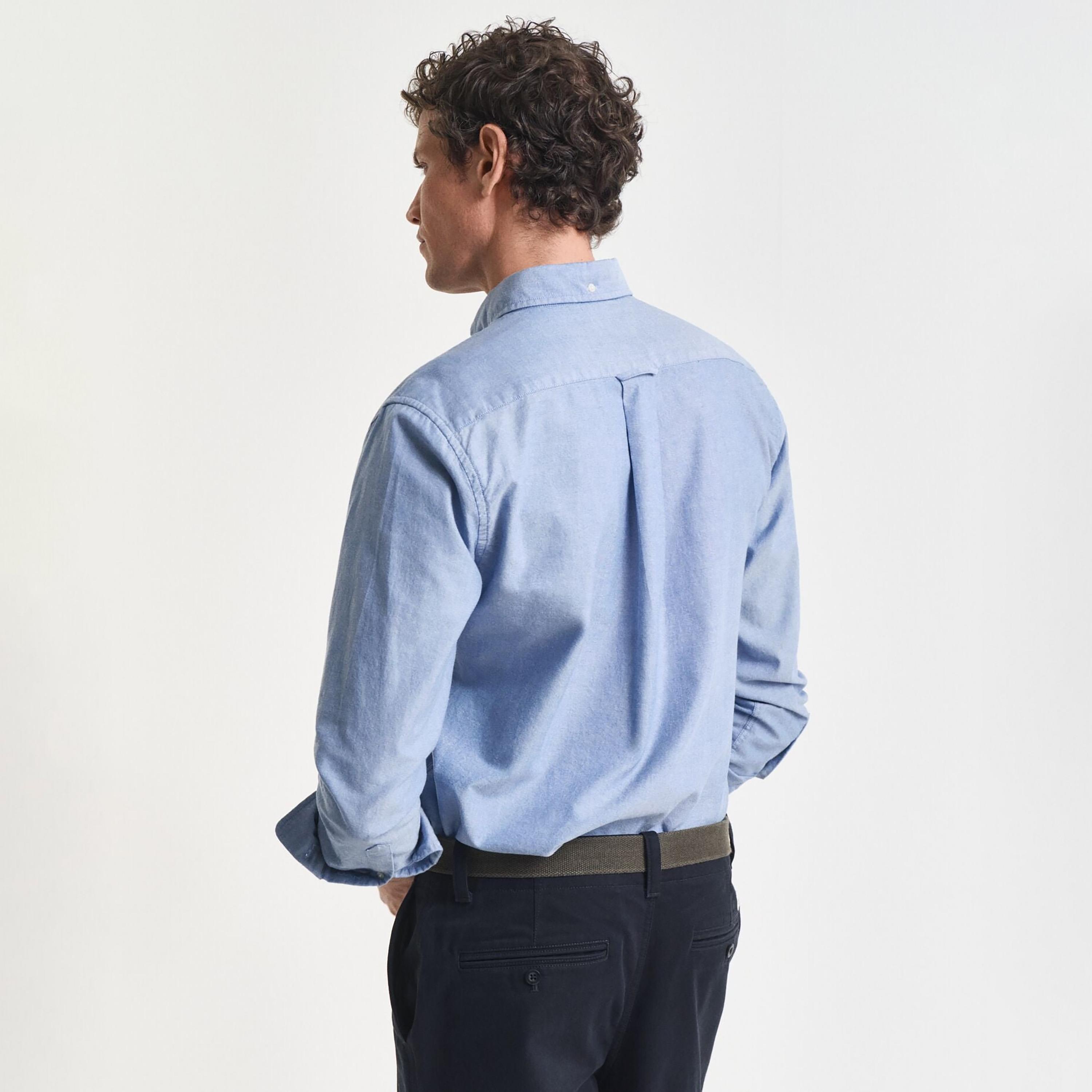قميص رجالي بقصّة عادية وياقة بأزرار وأكمام طويلة من جانت-men-clothing-shirts-image-10