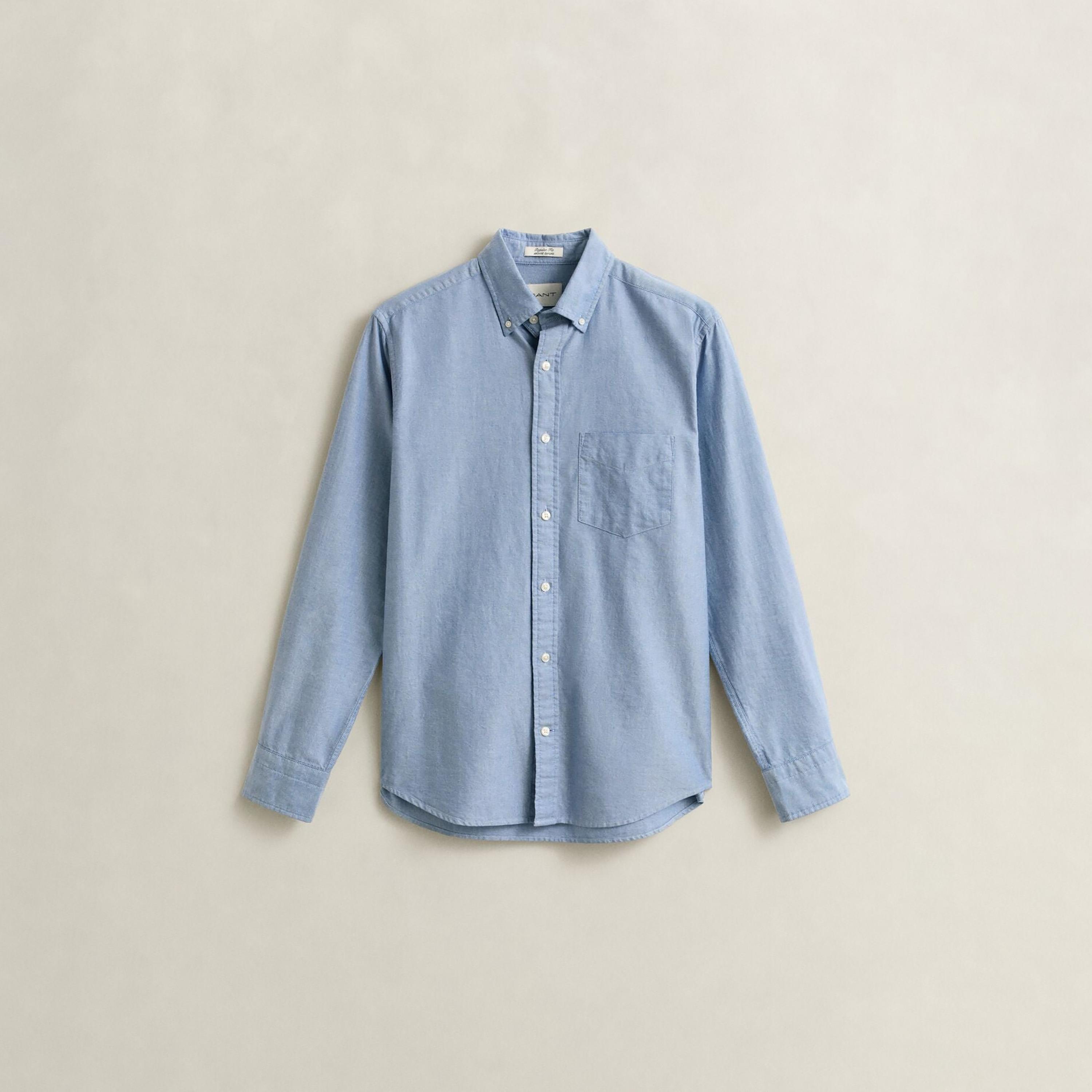 قميص رجالي بقصّة عادية وياقة بأزرار وأكمام طويلة من جانت-men-clothing-shirts-image-11
