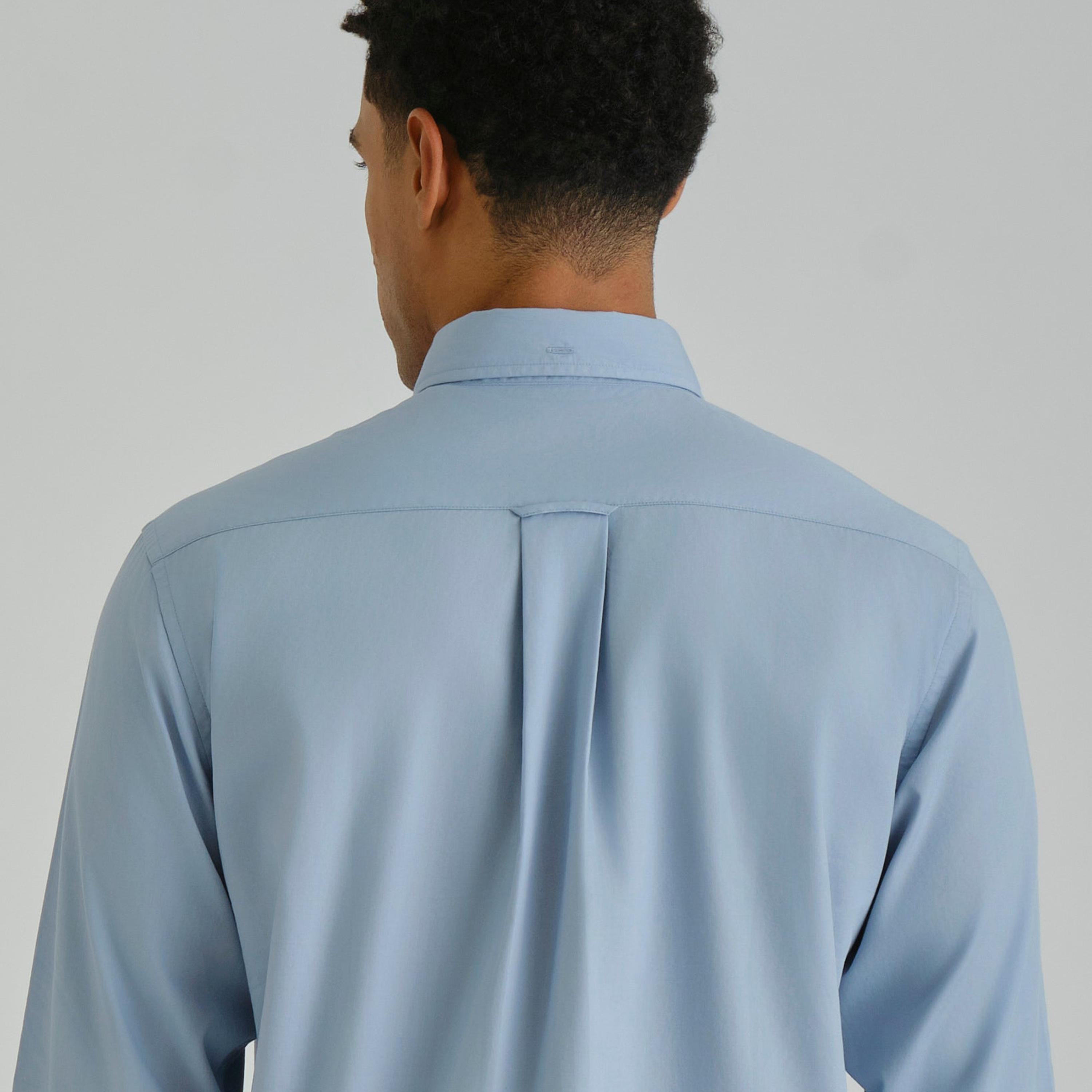قميص رجالي بقصة عادية بياقة بأزرار سفلية سادة وأكمام طويلة من جانت.-men-clothing-shirts-image-6