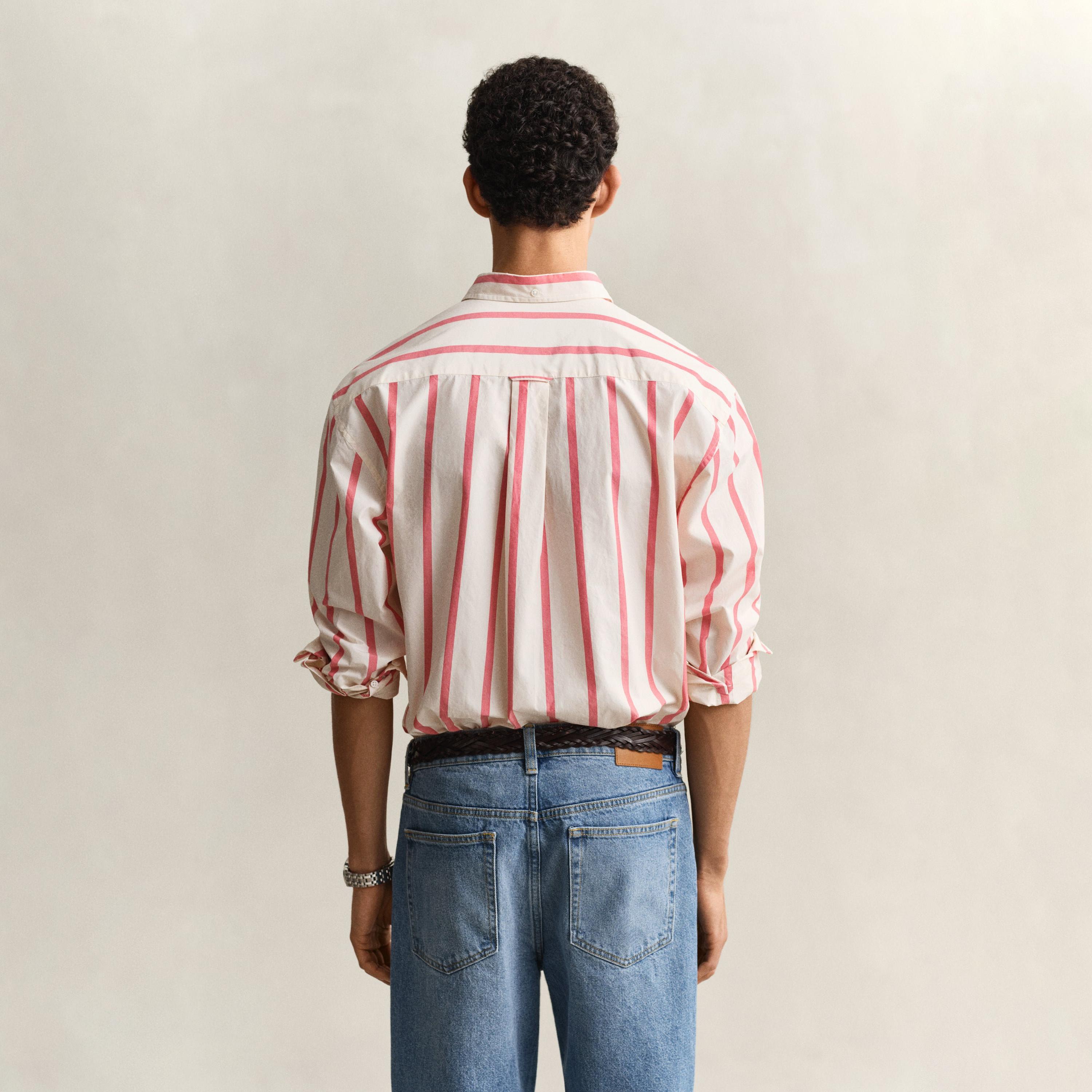 قميص رجالي بتصميم مخطط مريح وياقة بأزرار وأكمام طويلة من جانت-men-clothing-shirts-image-6