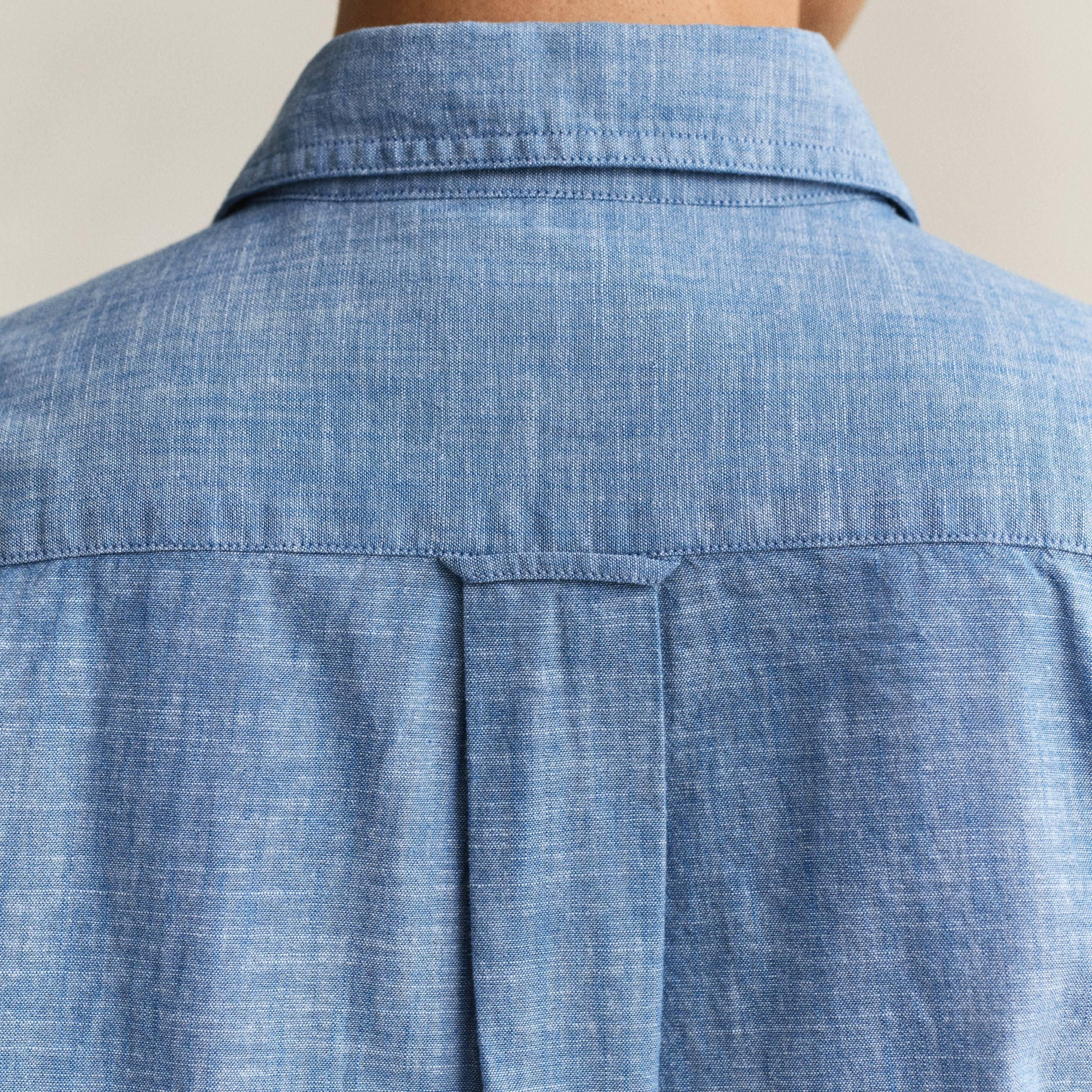 Gant Plain Regular Fit Long Sleeves Spread Collar Men's Shirt-men-clothing-shirts-image-3