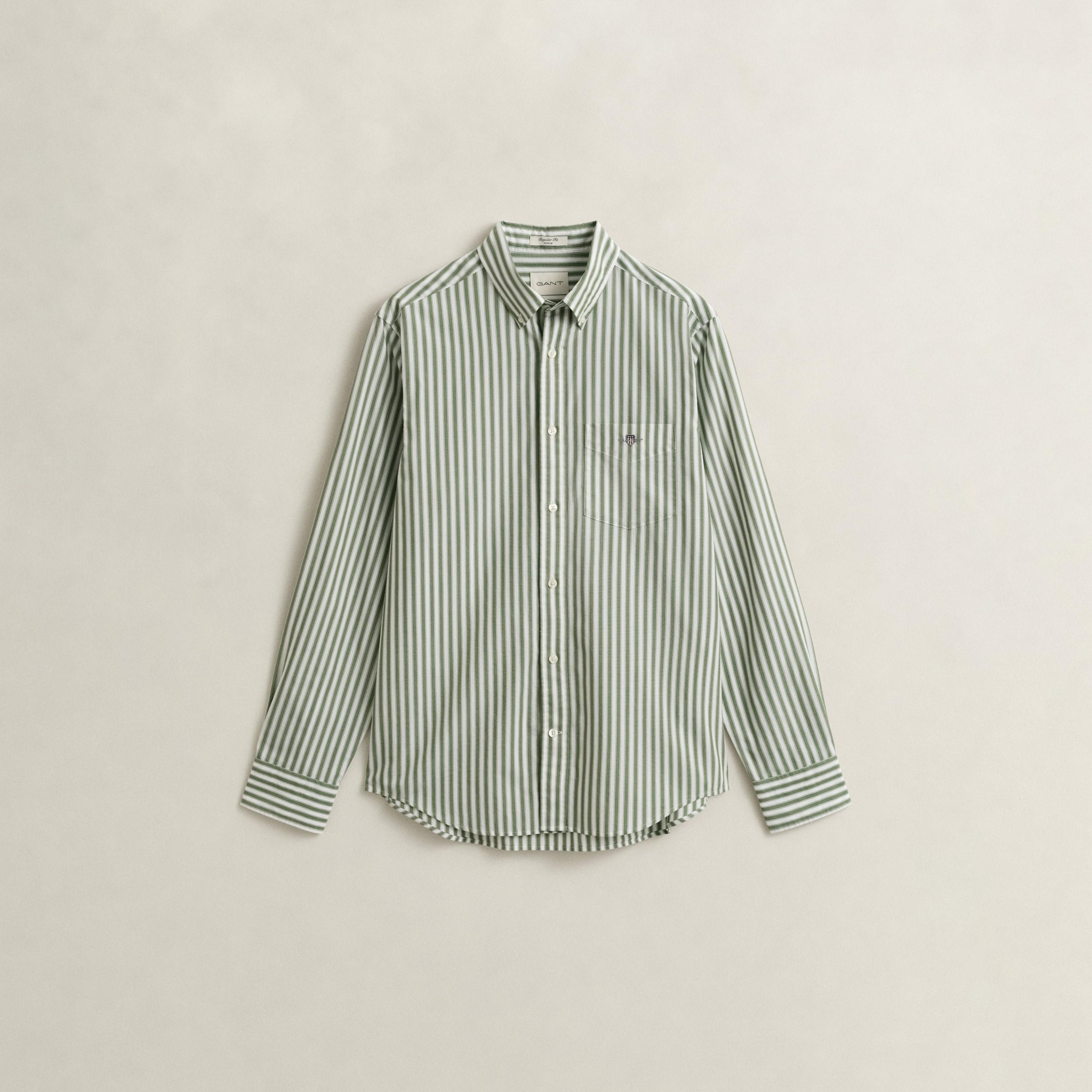 قميص رجالي مخطط بقصّة عادية وأزرار وأكمام طويلة من جانت-men-clothing-shirts-image-6