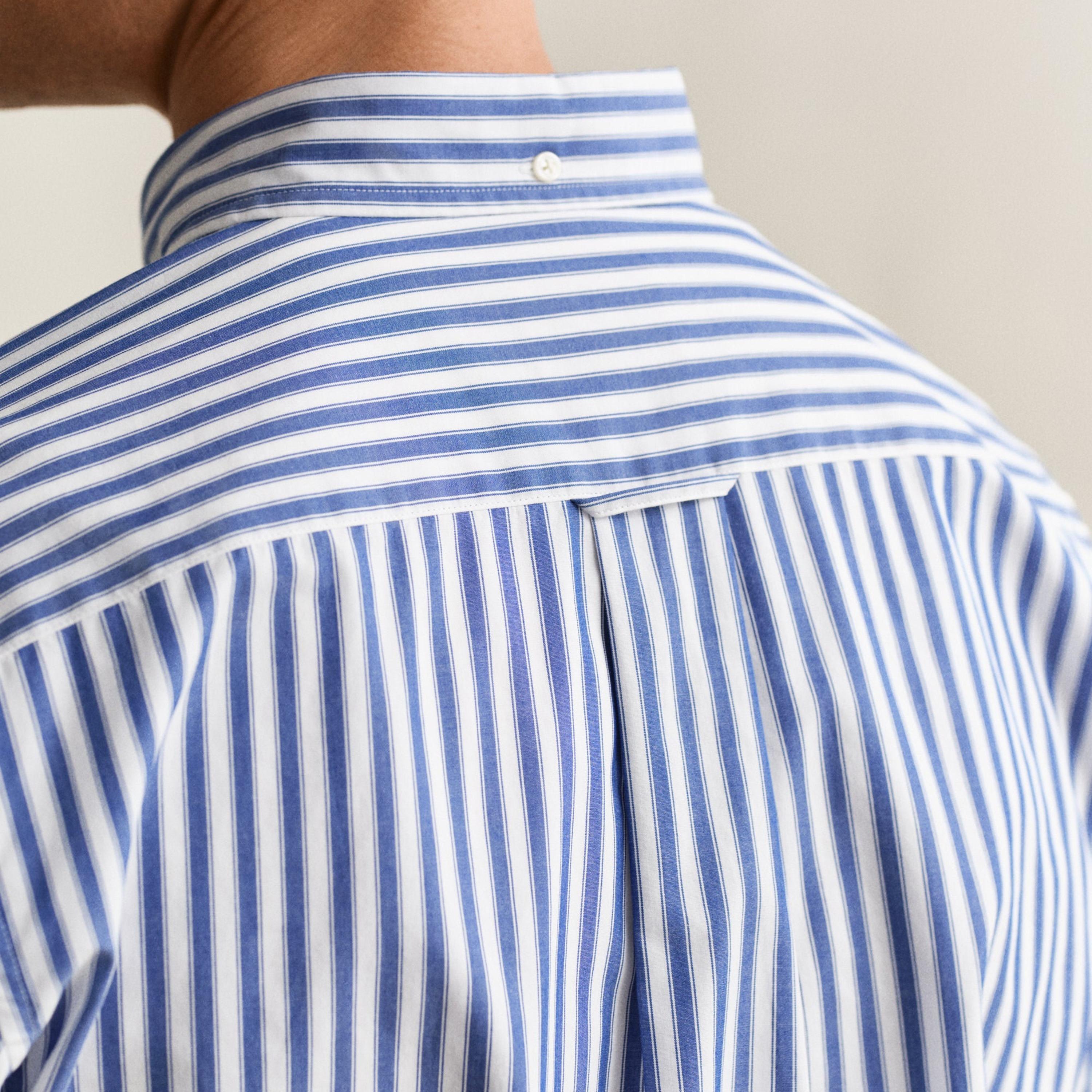 قميص رجالي بقصة عادية بياقة وأزرار سفلية مخططة وأكمام قصيرة من جانت.-men-clothing-shirts-image-10