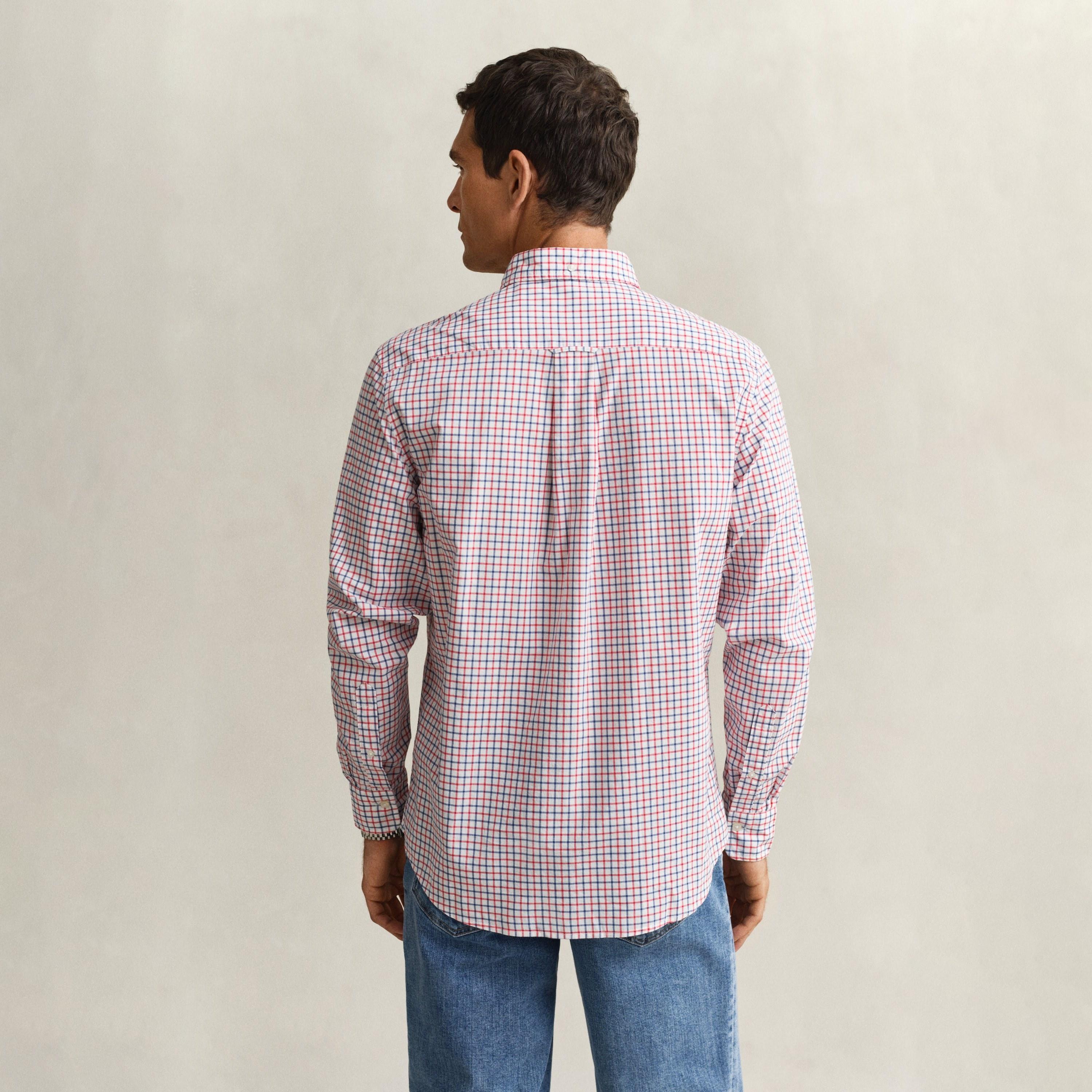 قميص رجالي بقصّة عادية وأكمام طويلة وياقة بأزرار من جانت-men-clothing-shirts-image-10