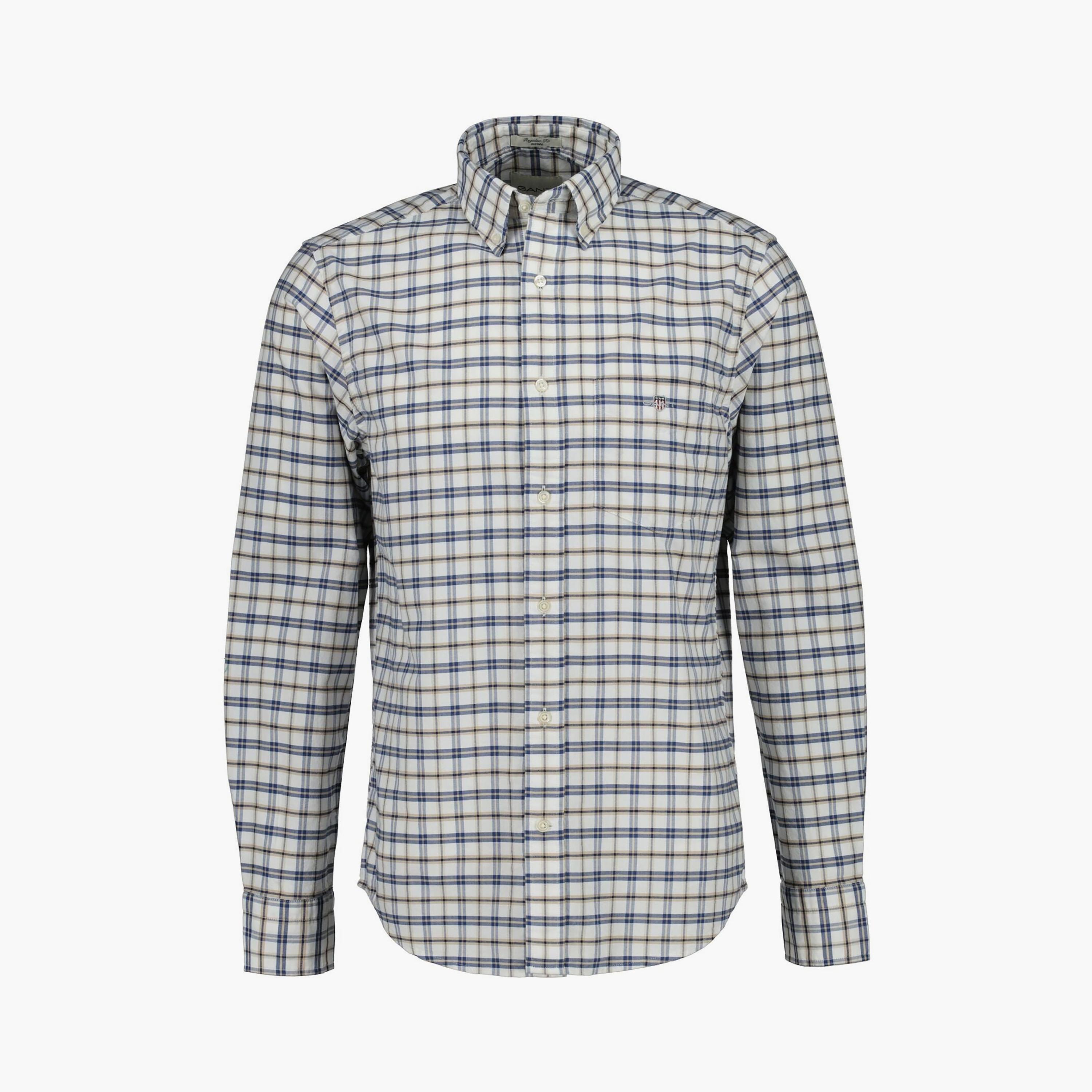 قميص رجالي بقصّة عادية وأكمام طويلة وياقة بأزرار من جانت-men-clothing-shirts-image-11