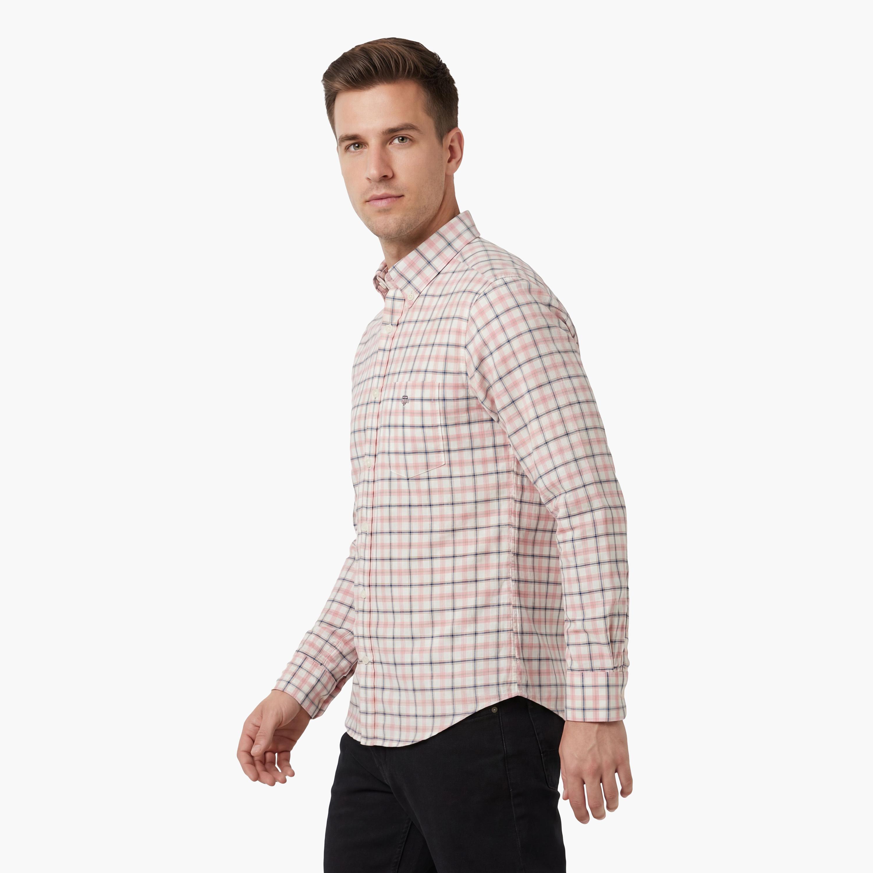 قميص رجالي بقصّة عادية وأكمام طويلة وياقة بأزرار من جانت-men-clothing-shirts-image-15