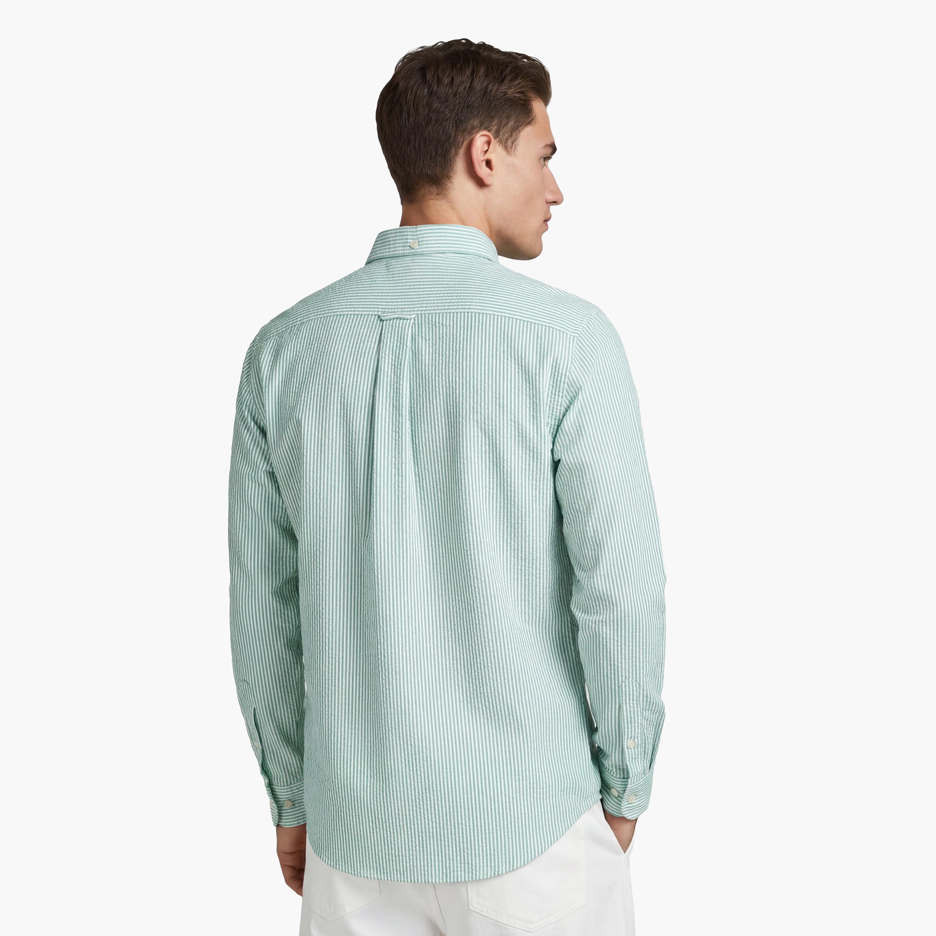 Gant Striped Regular Fit Long Sleeves Button-Down Collar Men's Shirt-men-clothing-shirts-image-4