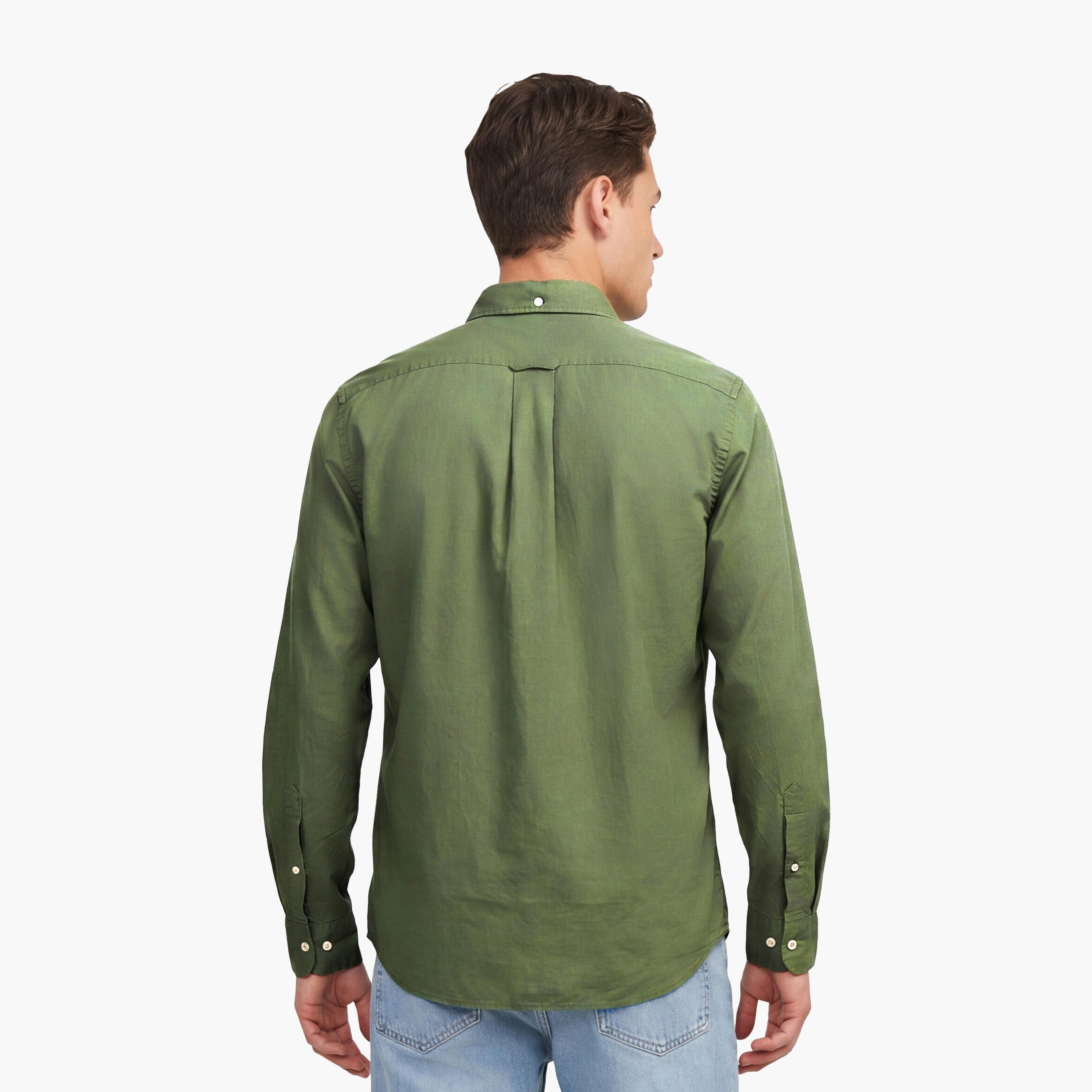 Gant Regular Fit Plain Button Down Collar Long Sleeves Men's Shirt-men-clothing-shirts-image-4