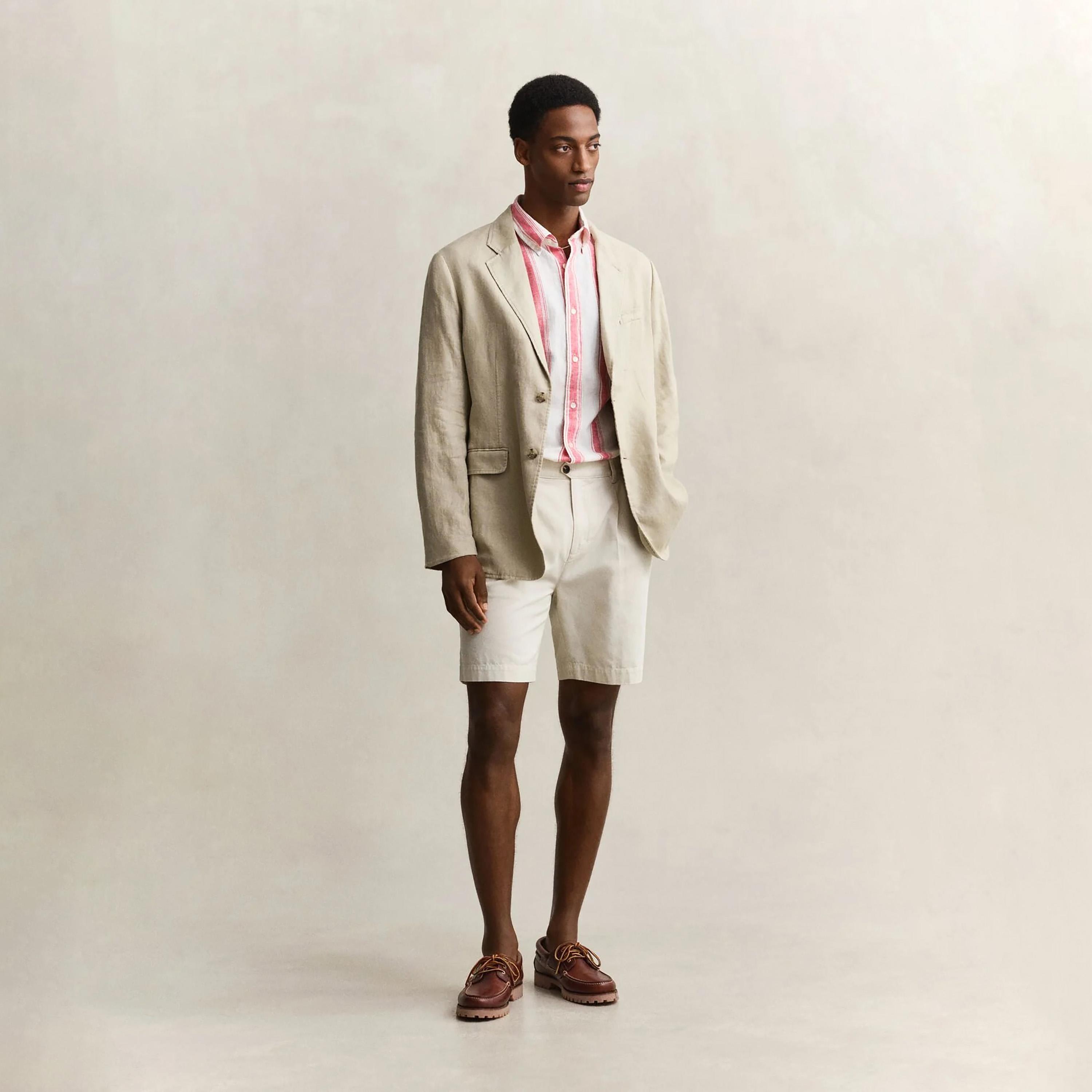 Gant Regular Fit Striped Button Down Collar Long Sleeves Men's Shirt-men-clothing-shirts-image-2