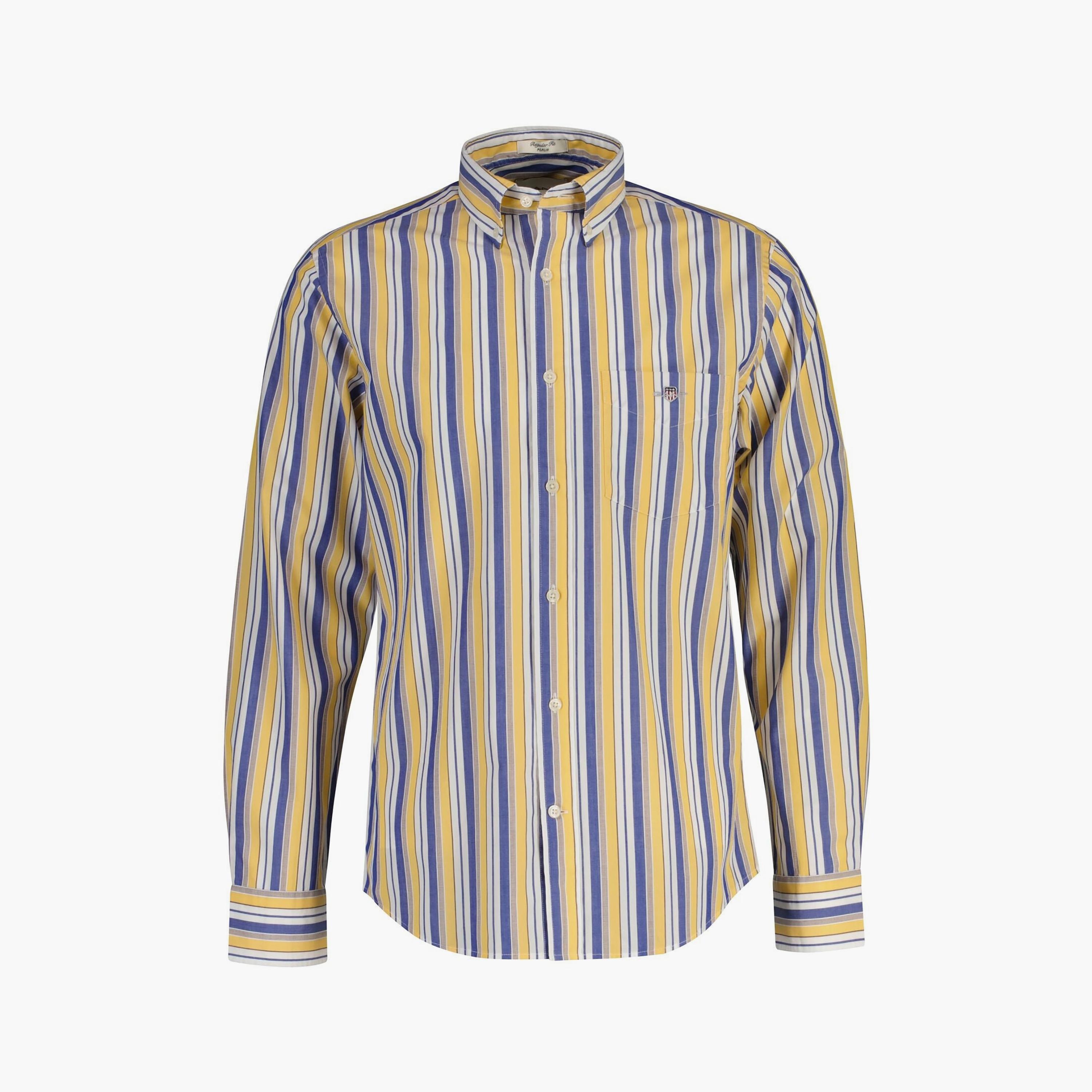 قميص رجالي مخطط بقصّة عادية وأزرار وأكمام طويلة من جانت-men-clothing-shirts-image-11