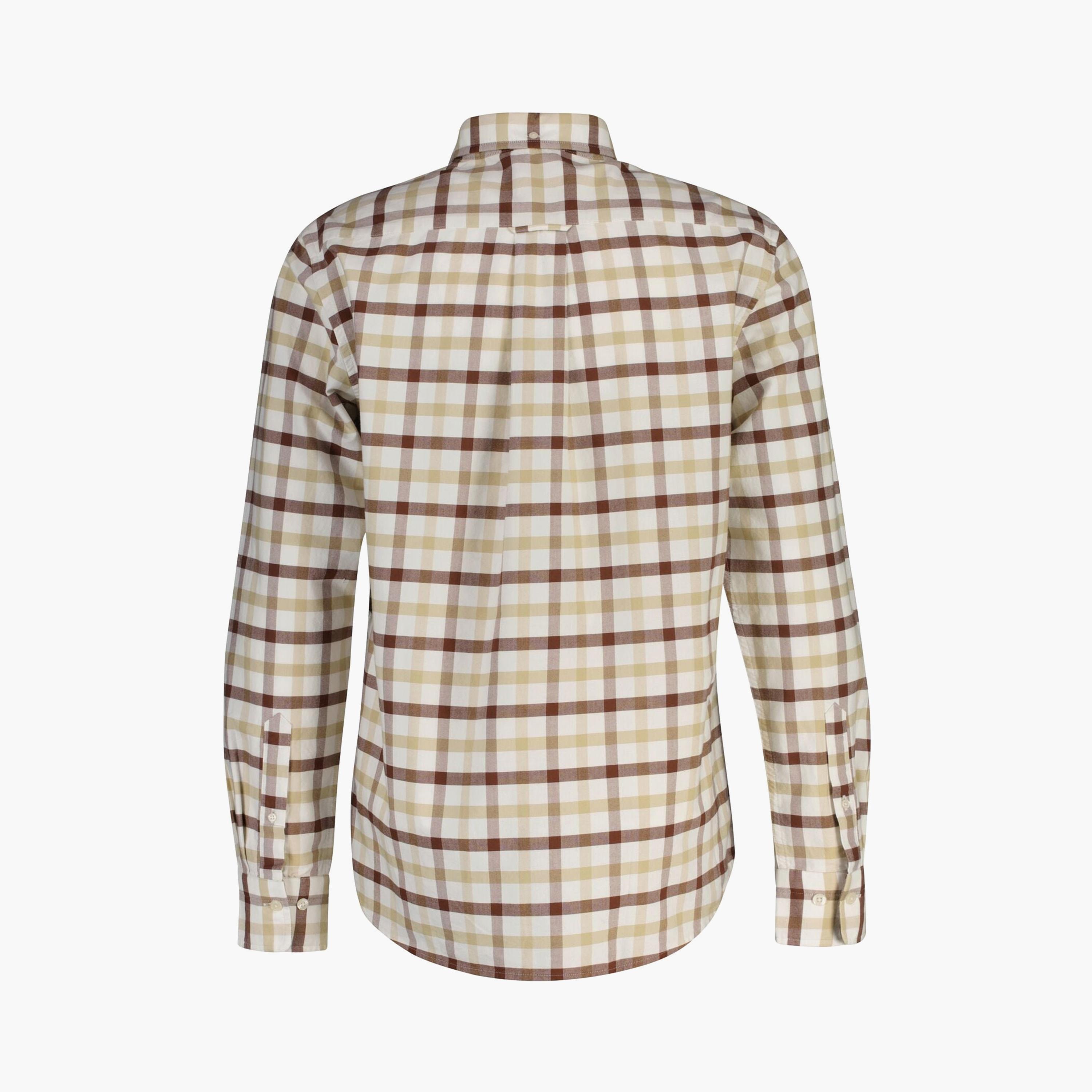 Gant Checked Regular Fit Long Sleeves Oxford Button-Down Collar Men's Shirt-men-clothing-shirts-image-6