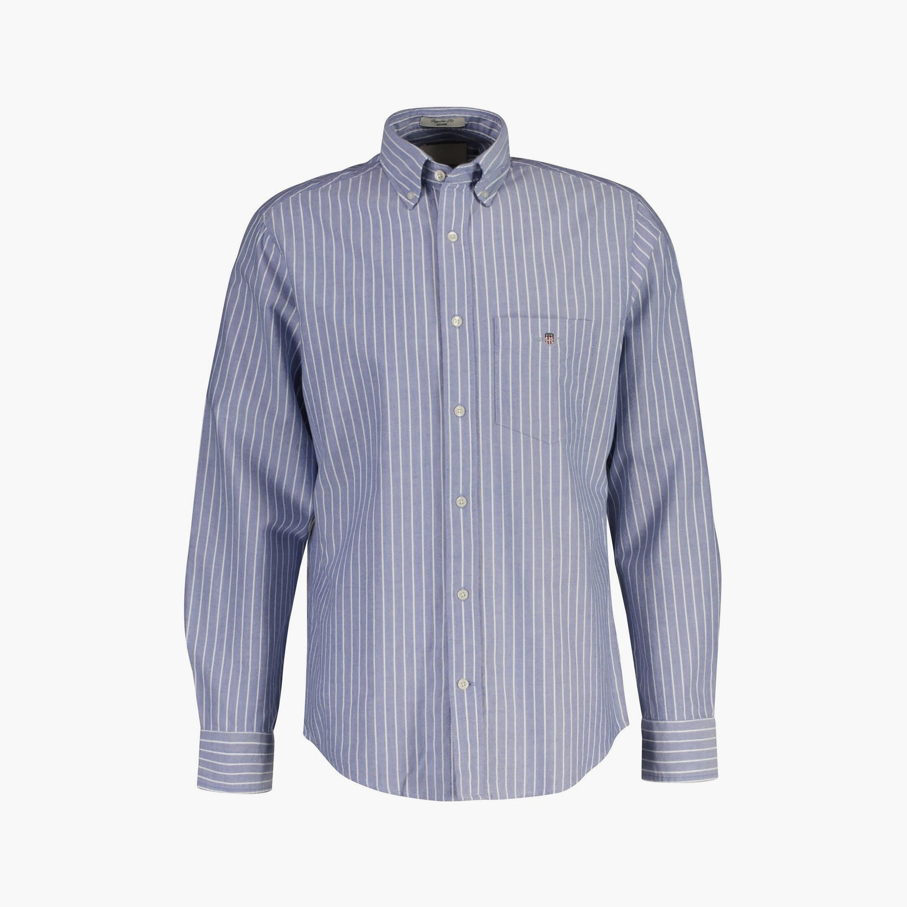 Gant Striped Regular Fit Long Sleeves Classic Oxford Button-Down Collar Men's Shirt-men-clothing-shirts-image-5