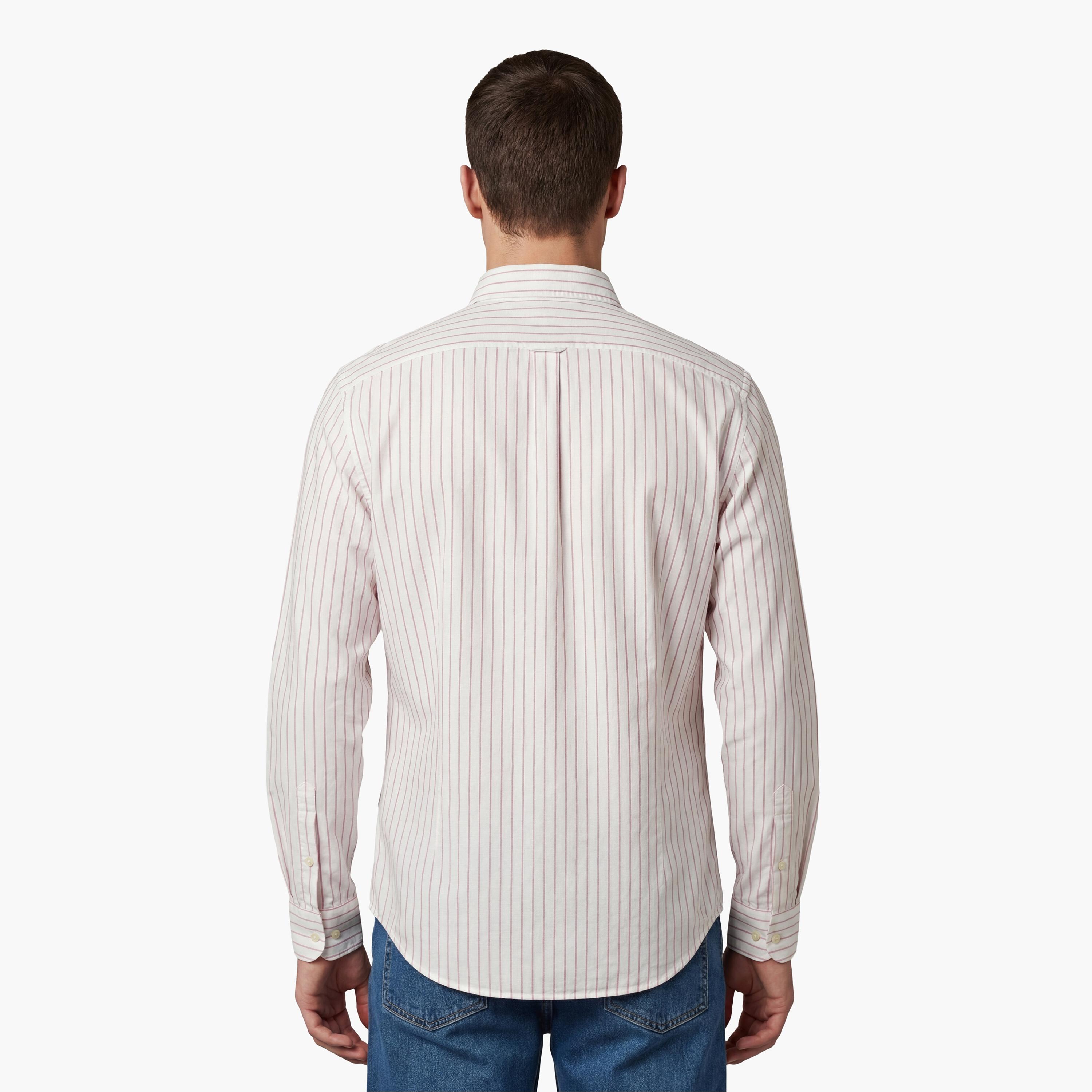 Gant Striped Regular Fit Long Sleeves Classic Oxford Button-Down Collar Men's Shirt-men-clothing-shirts-image-4