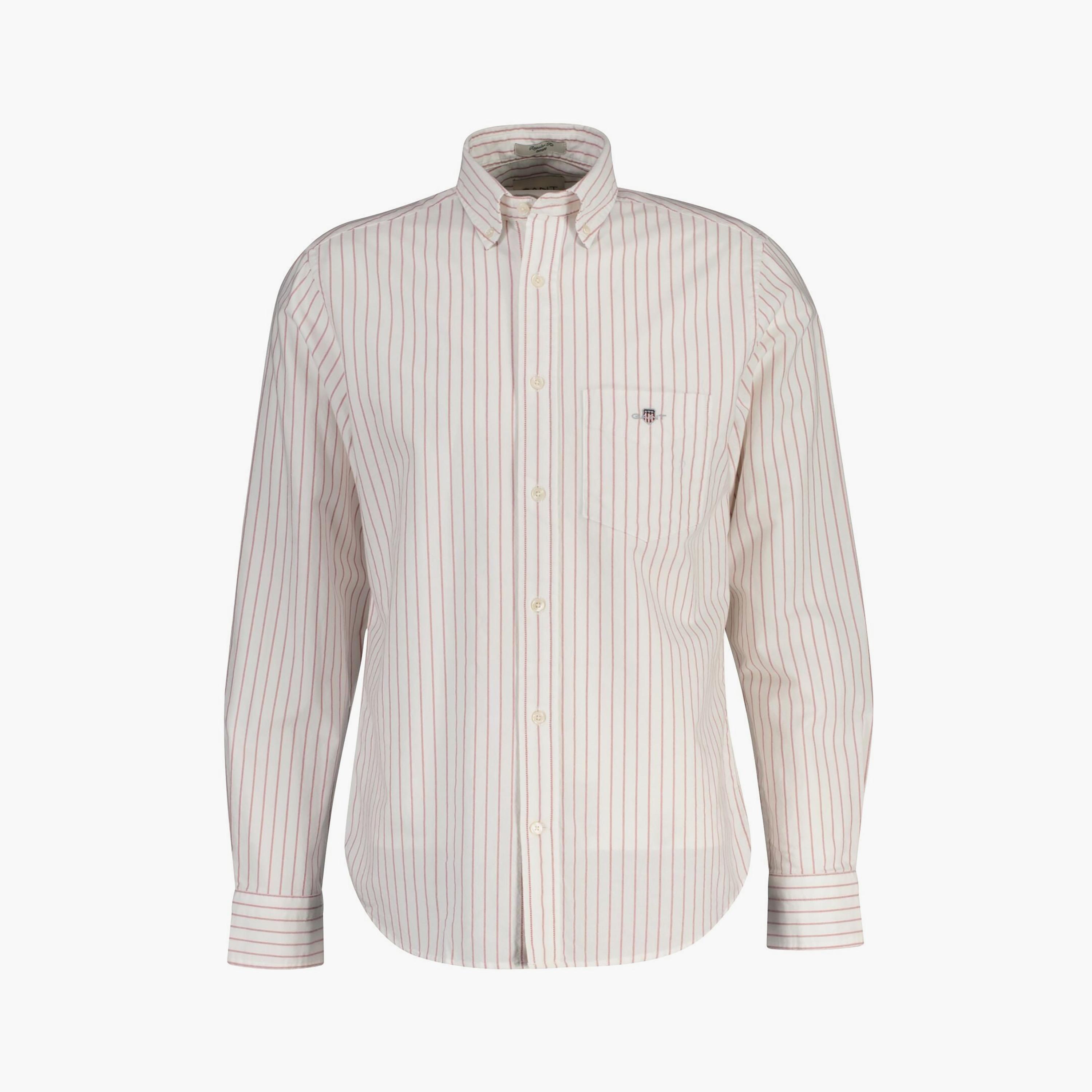 Gant Striped Regular Fit Long Sleeves Classic Oxford Button-Down Collar Men's Shirt-men-clothing-shirts-image-5