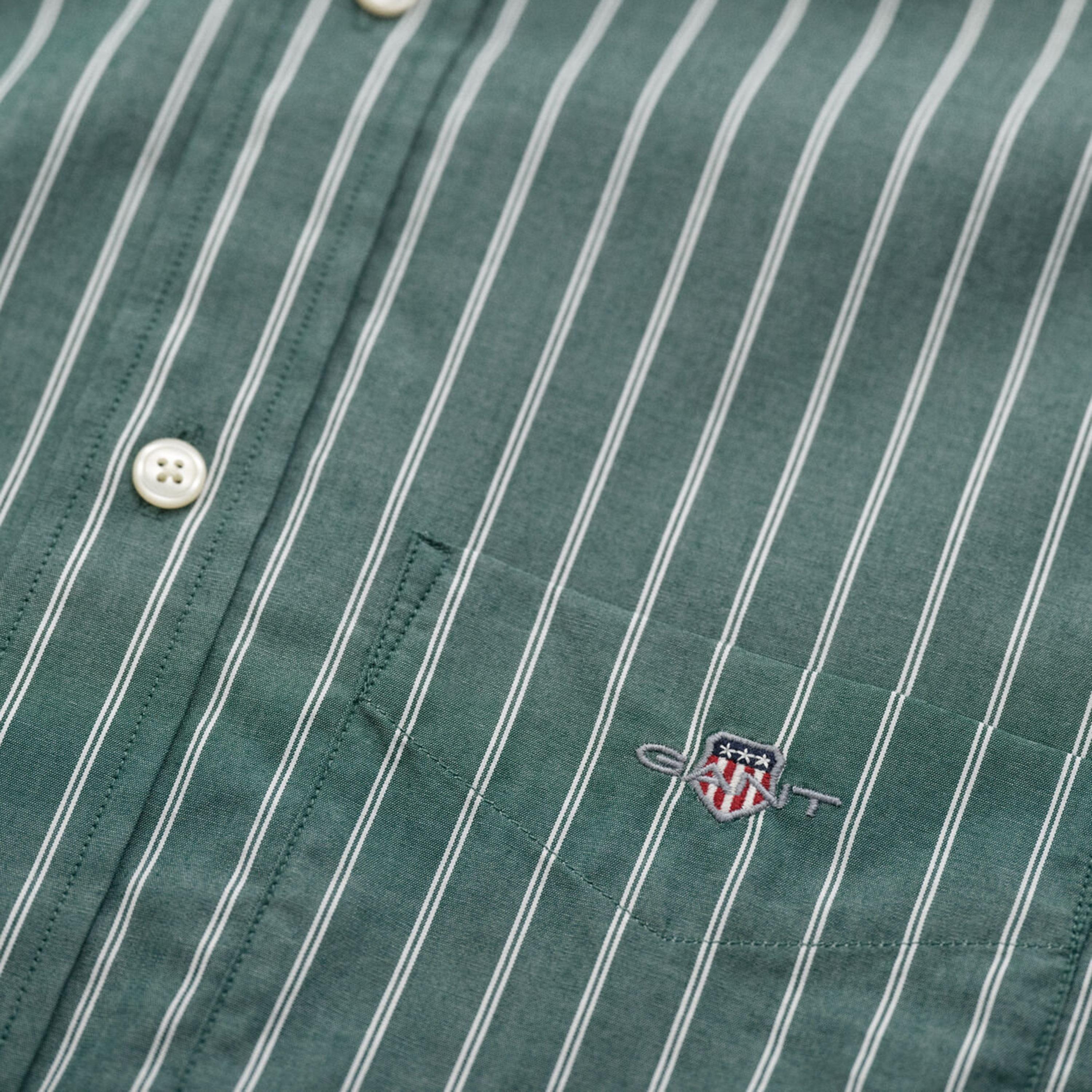 Gant Regular Fit Striped Button Down Collar Long Sleeves Men's Shirt-men-clothing-shirts-image-7