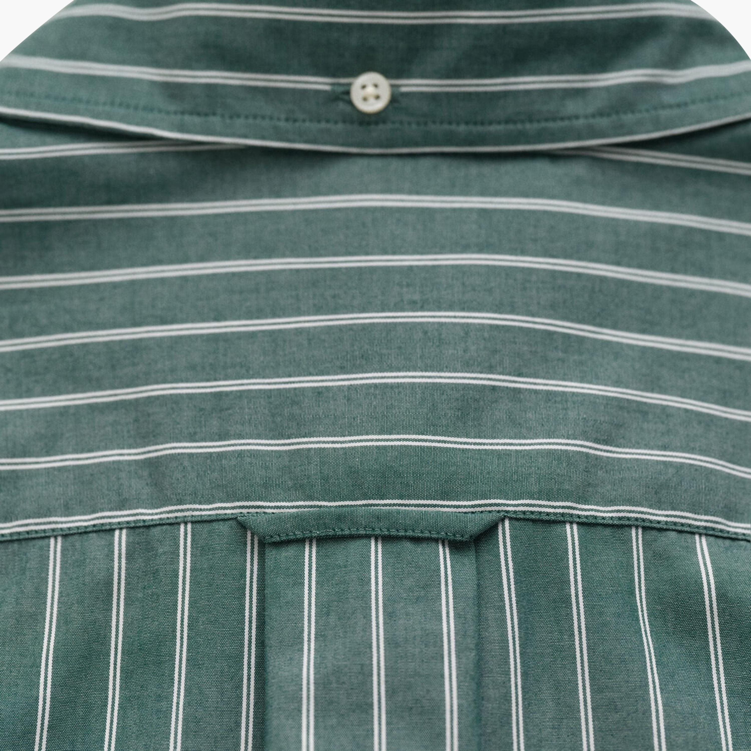 Gant Regular Fit Striped Button Down Collar Long Sleeves Men's Shirt-men-clothing-shirts-image-8