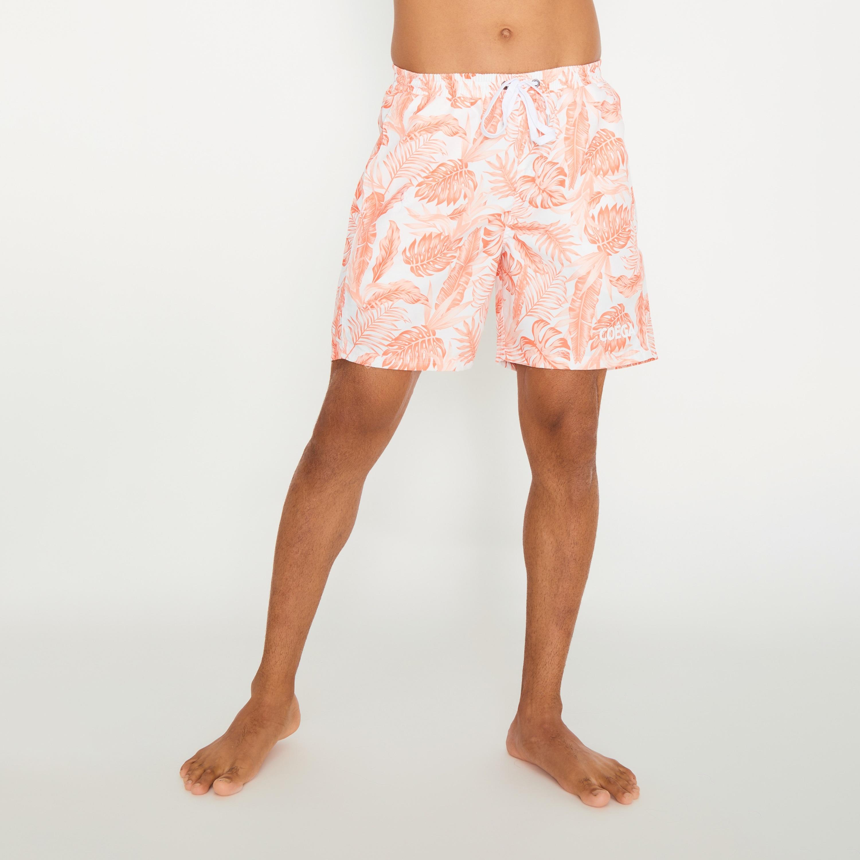 شورت COEGA Sunwear للرجال، مصنوع من أوراق الشجر الاستوائية المرجانية-men-clothing-swimandbeach-shorts-image-2