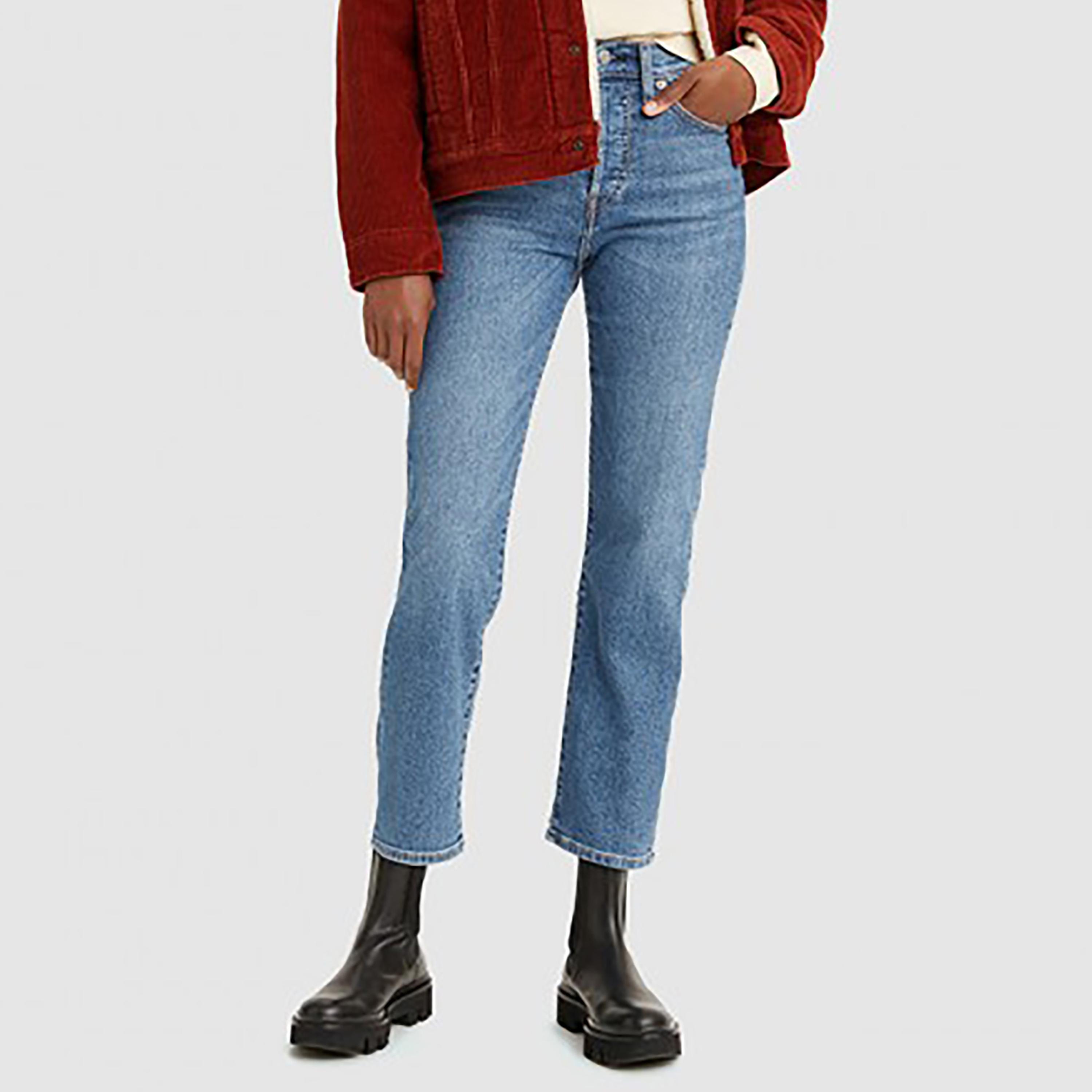 بنطال جينز من ليفايز بلون ازرق ذو سلیم فت وجيب متوسط الارتفاع-women-clothing-bottoms-jeans-image-1