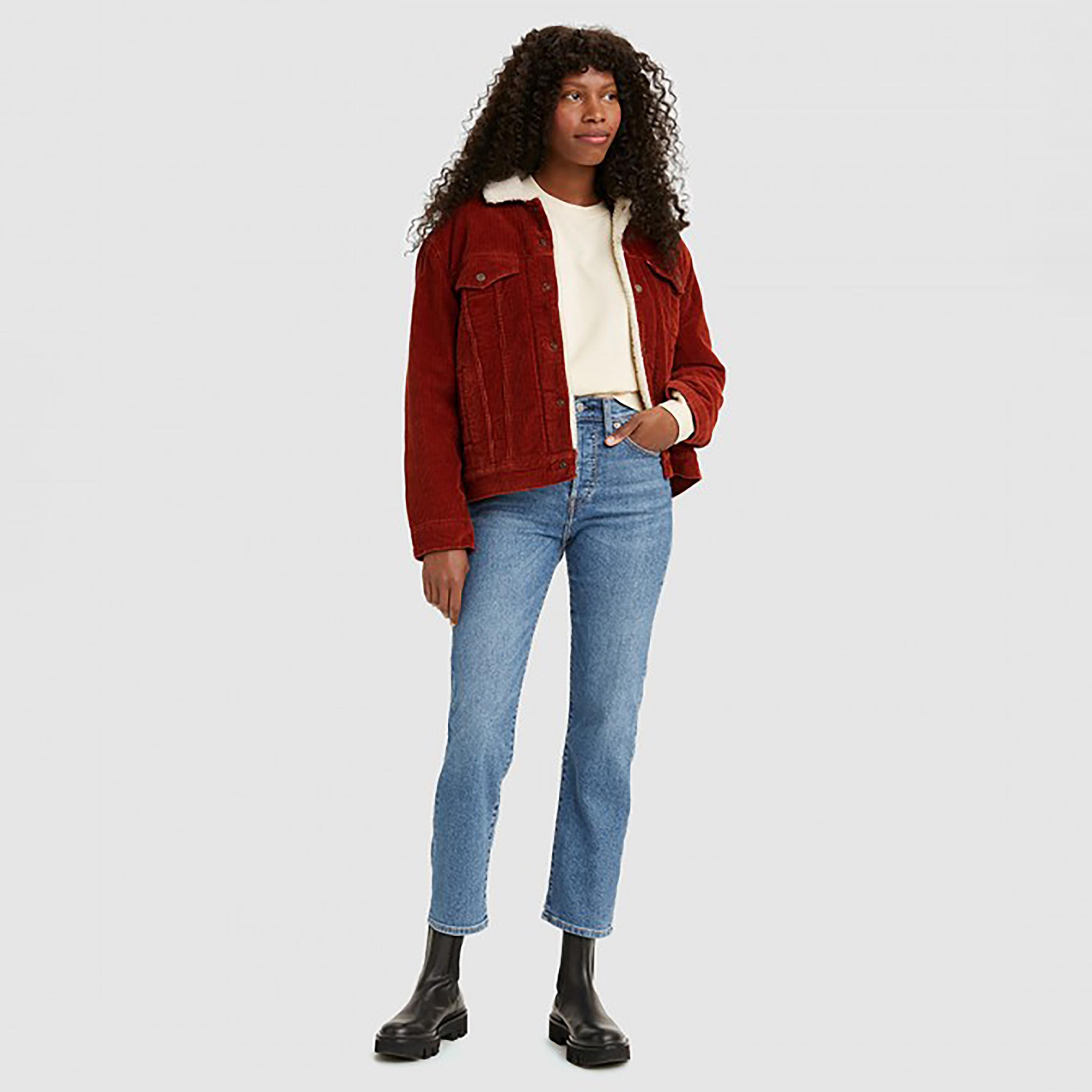 بنطال جينز من ليفايز بلون ازرق ذو سلیم فت وجيب متوسط الارتفاع-women-clothing-bottoms-jeans-image-4
