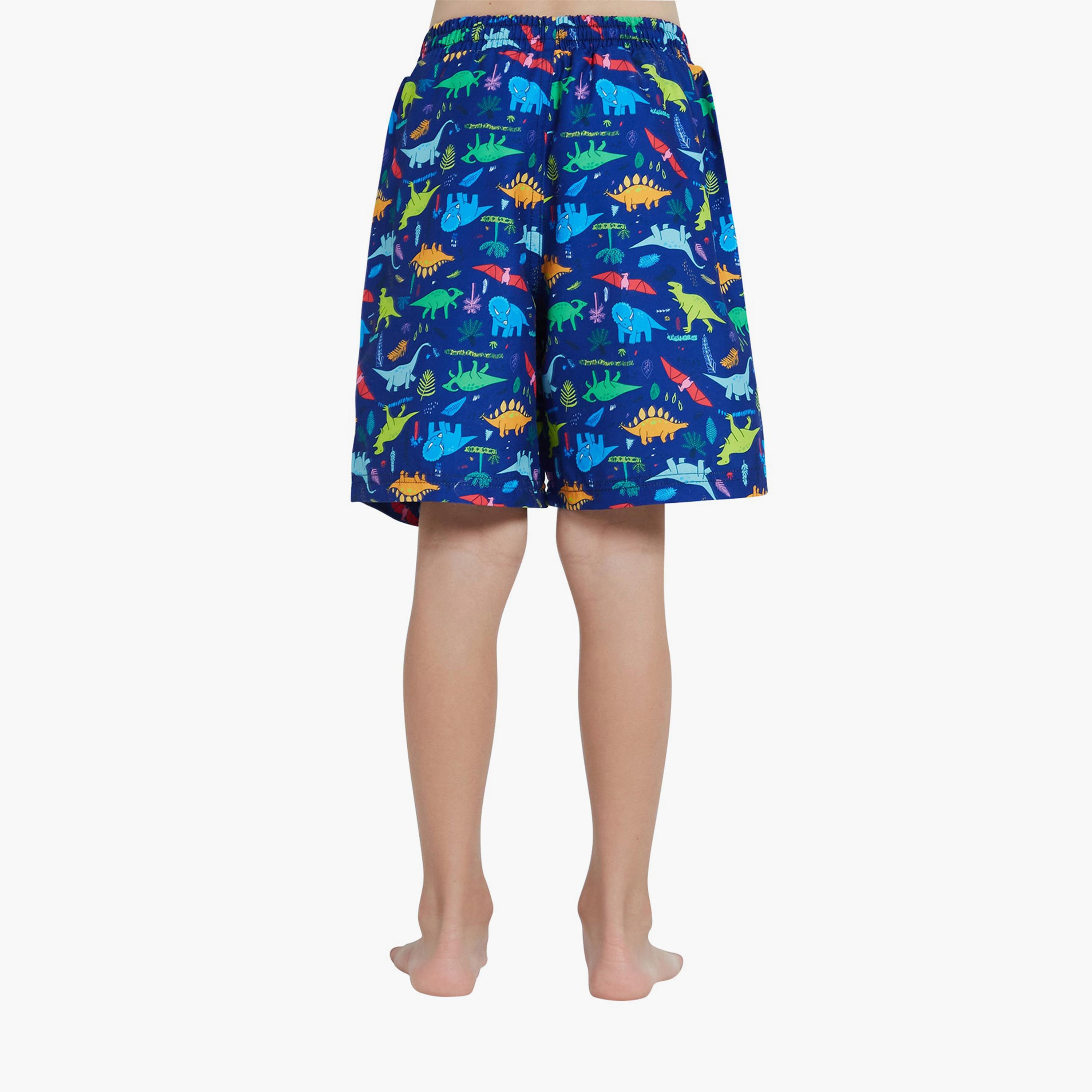 كويغا - شورت سباحة للأولاد، أزرق اللون-boys-clothing-sportswear-swimwear-image-2