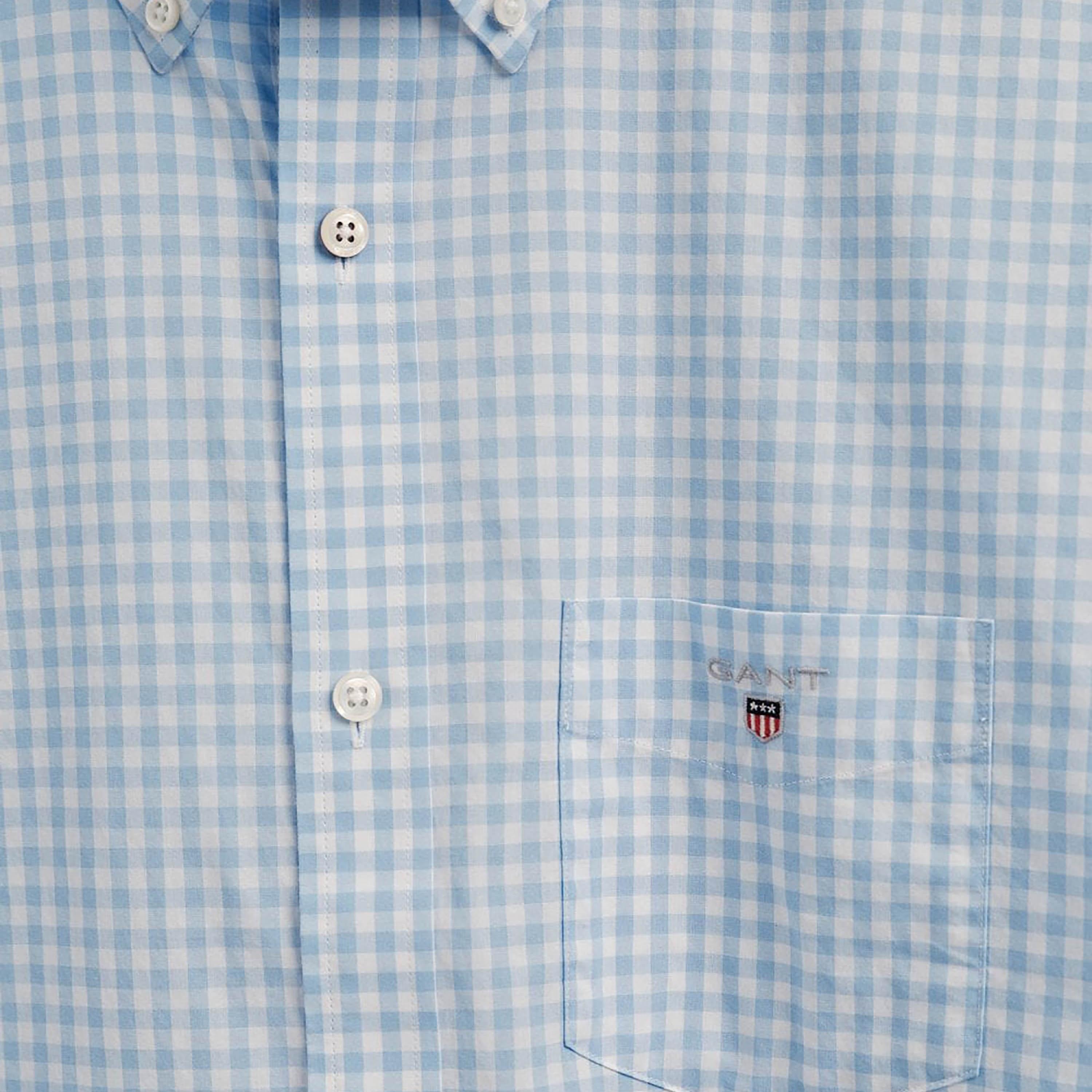 Gant Regular Fit Checked Button-Down Collar Long Sleeves Men's Shirt-men-clothing-shirts-image-2