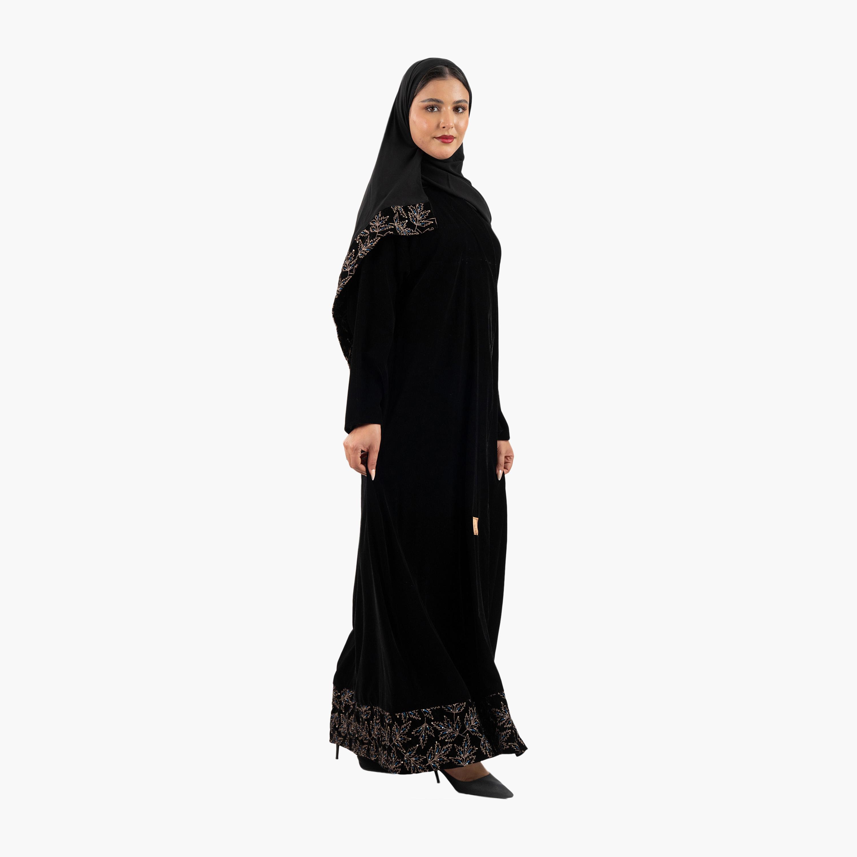 Zahiyh Black Women's Abaya with Hijab-women-arabicclothing-abayas-image-2