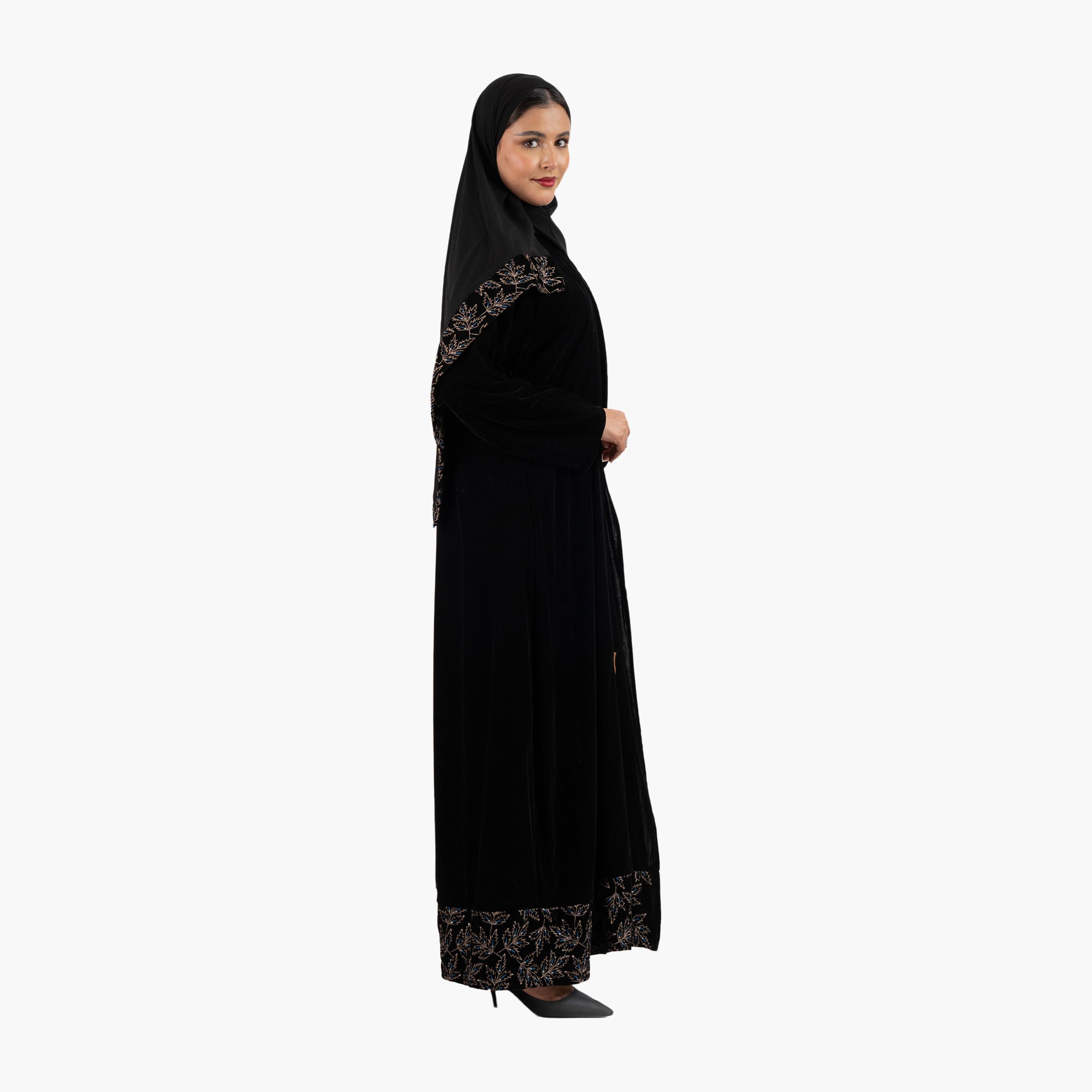 Zahiyh Black Women's Abaya with Hijab-women-arabicclothing-abayas-image-3