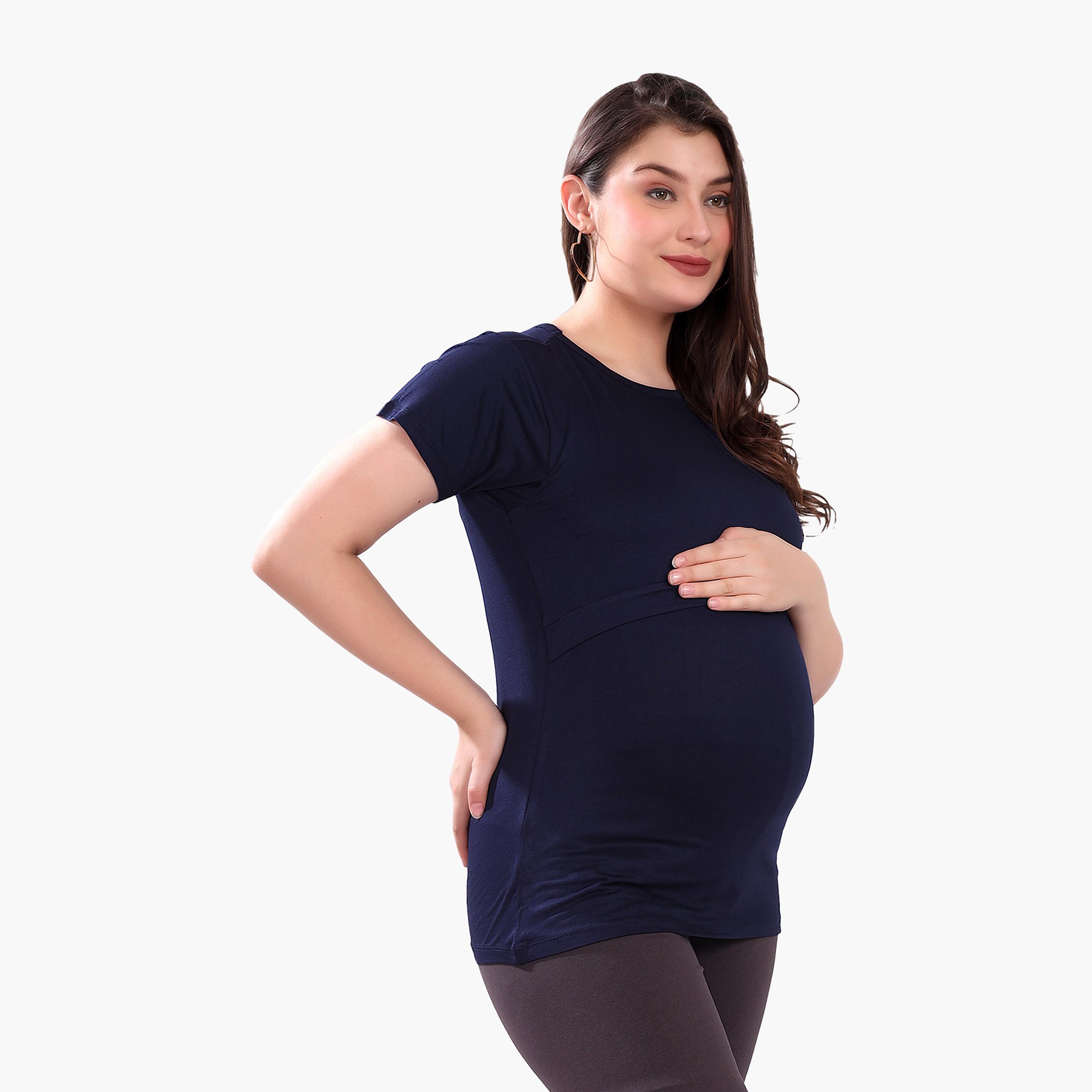 Tummy Stretchable Maternity T-Shirt-women-clothing-maternity-tops-image-3