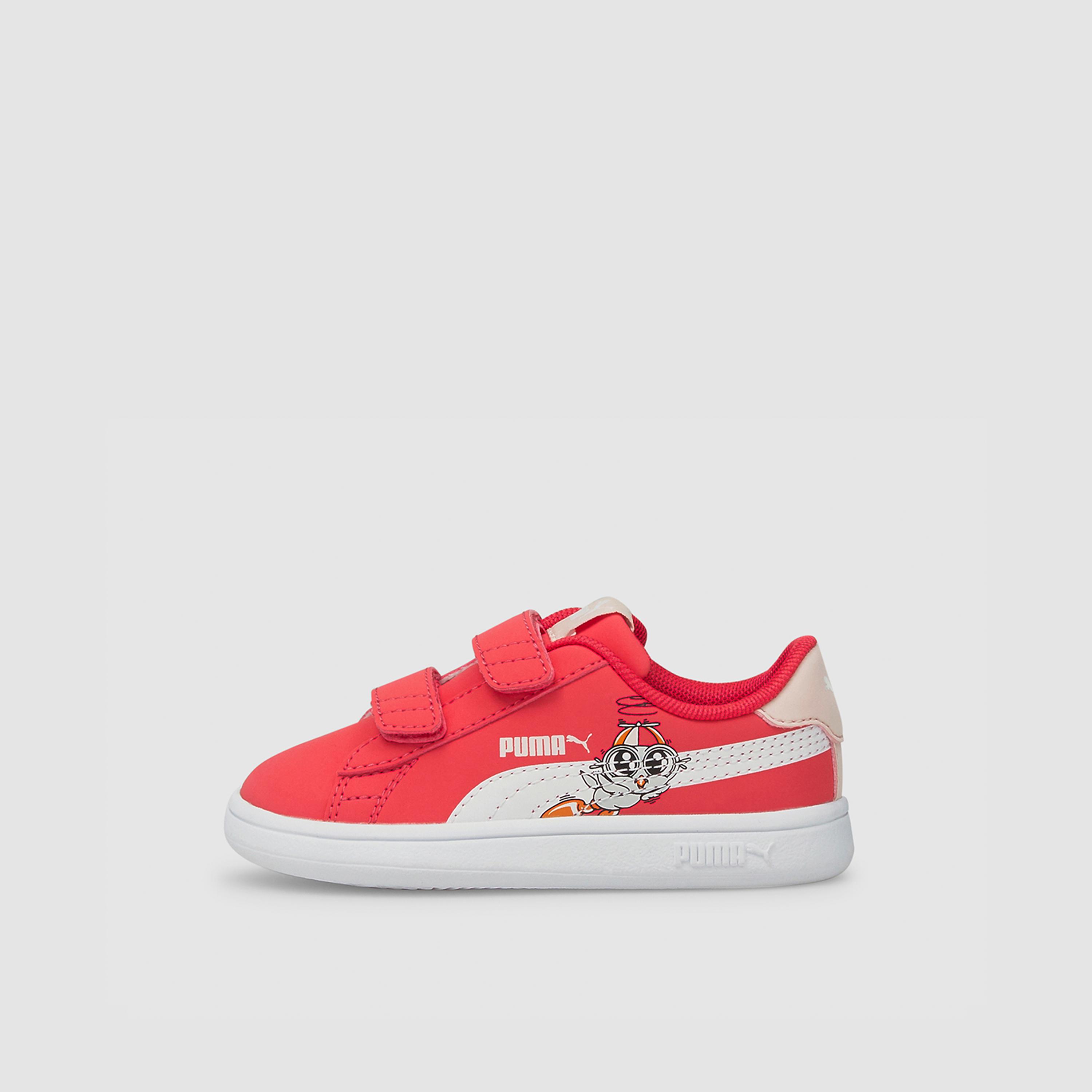 بوما - حذاء بيبي للبنات سماش V2 ليل هوك آند لوب الرياضي-baby-girls-shoes-closedshoes-image-3