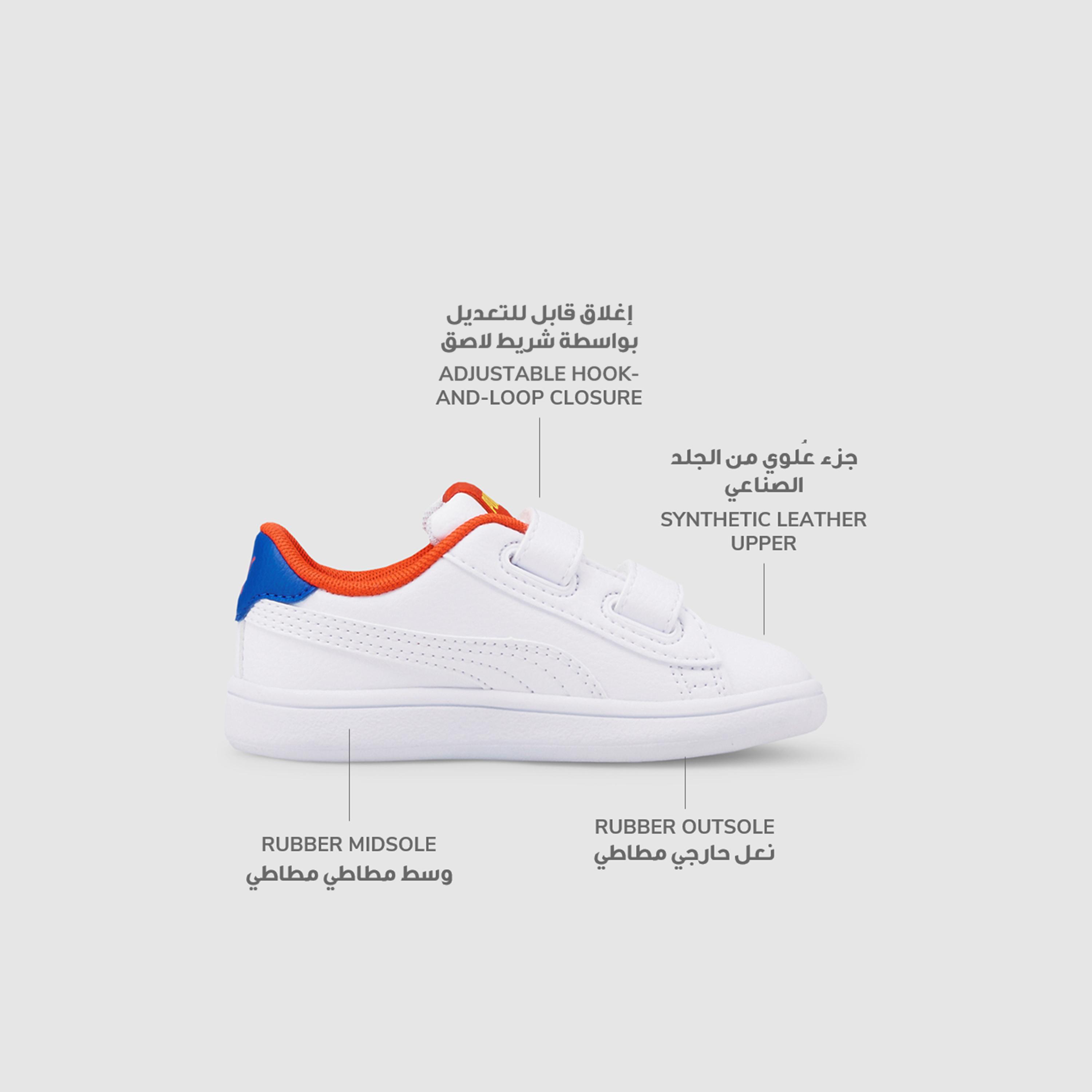 Puma Baby Boys Smash V2 Comics Hook & Loop Sneakers-baby-boys-shoes-closedshoes-image-2