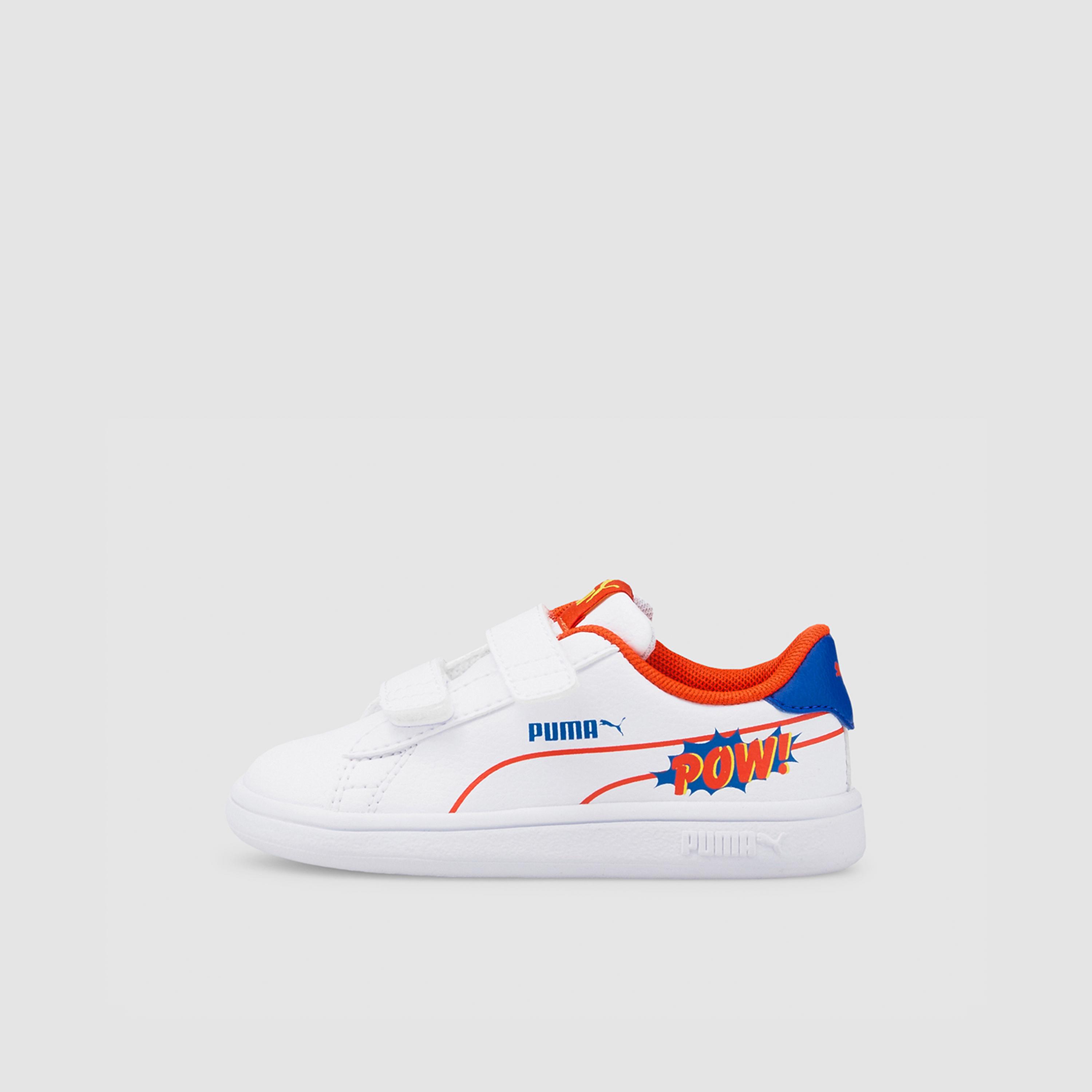 Puma Baby Boys Smash V2 Comics Hook & Loop Sneakers-baby-boys-shoes-closedshoes-image-3