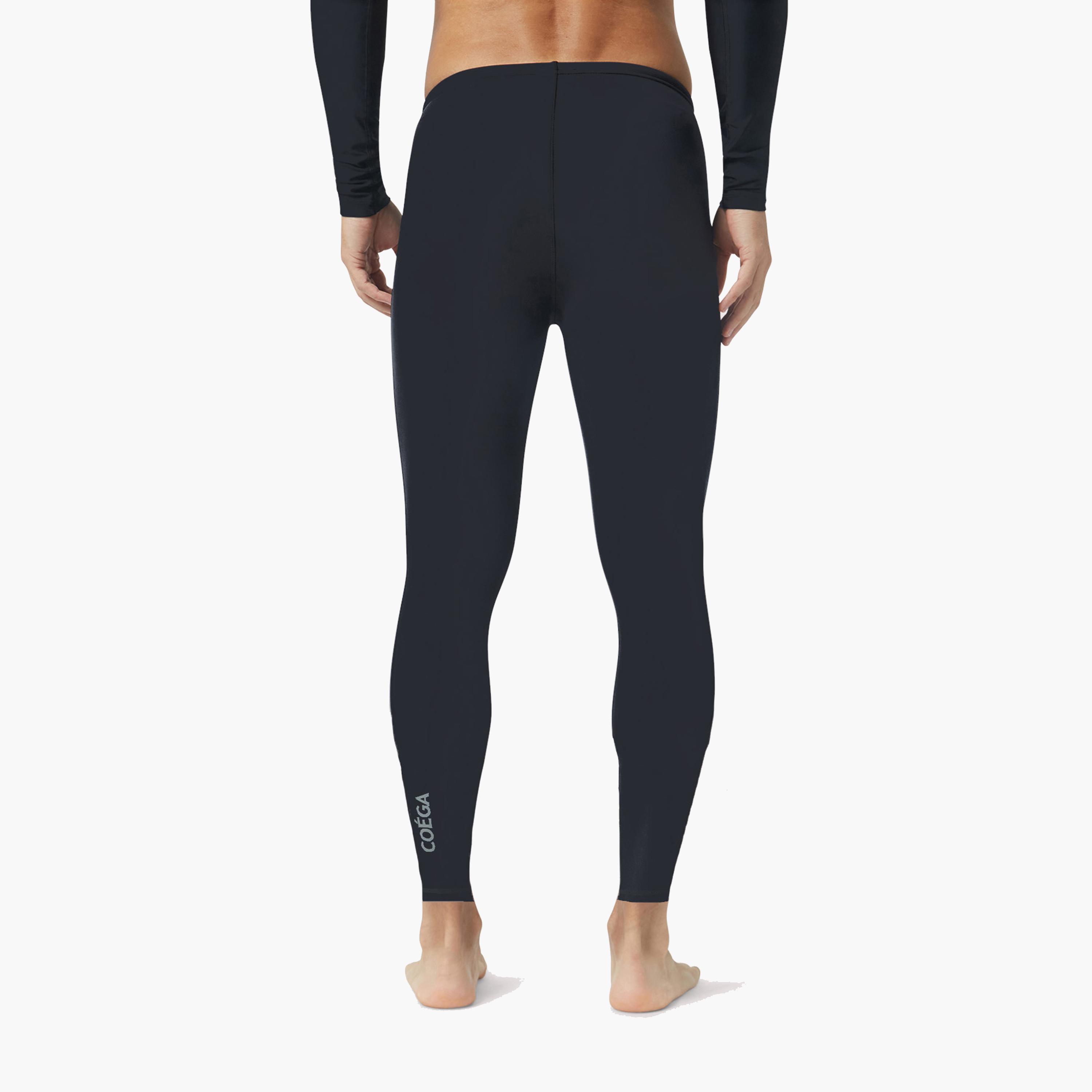 COEGA Mens Leggings Full Length - Black-sports-gear-swimming-men-image-2