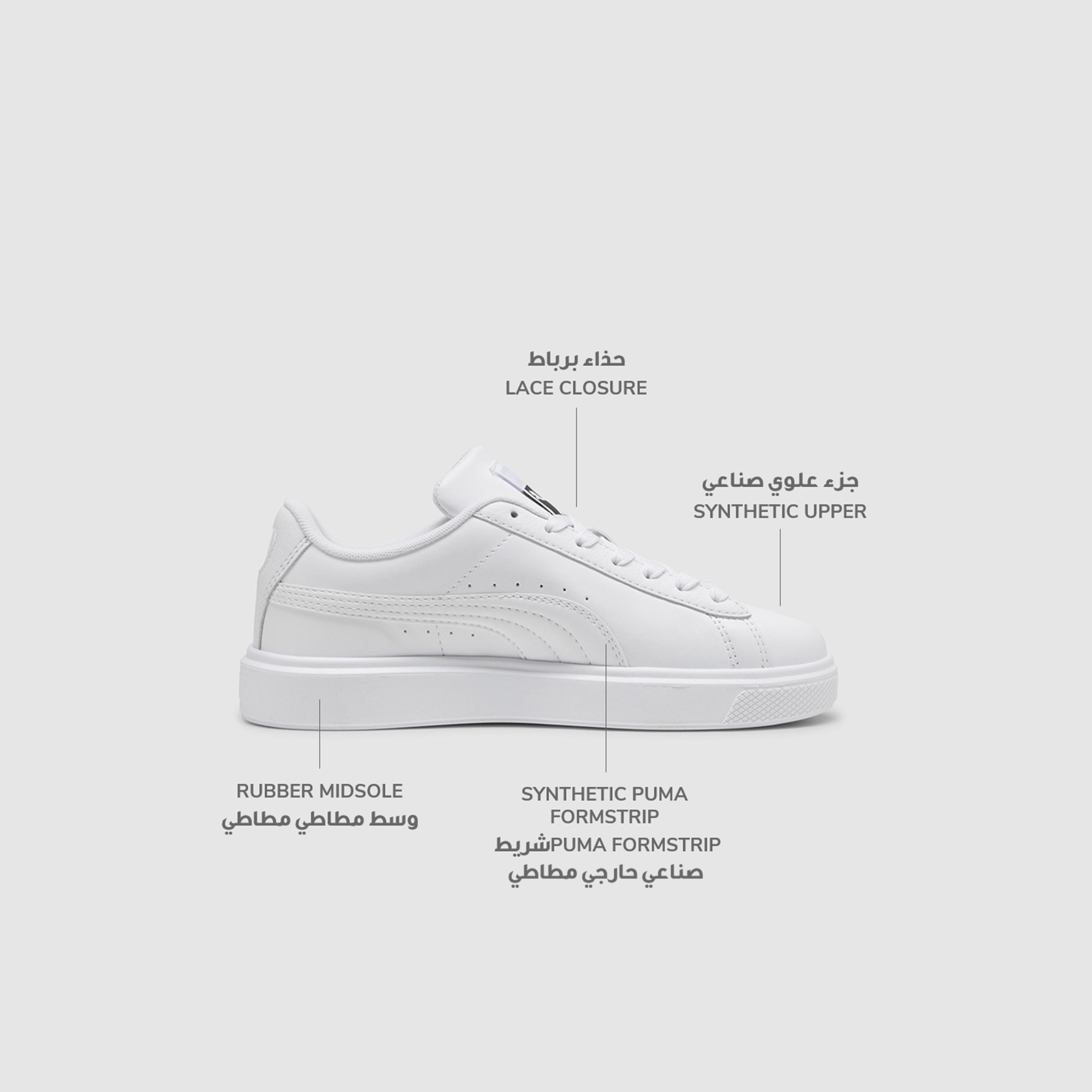 Puma Womens Lajla Clean Lace-Up Low Ankle Sneakers-women-shoes-sneakers-image-2
