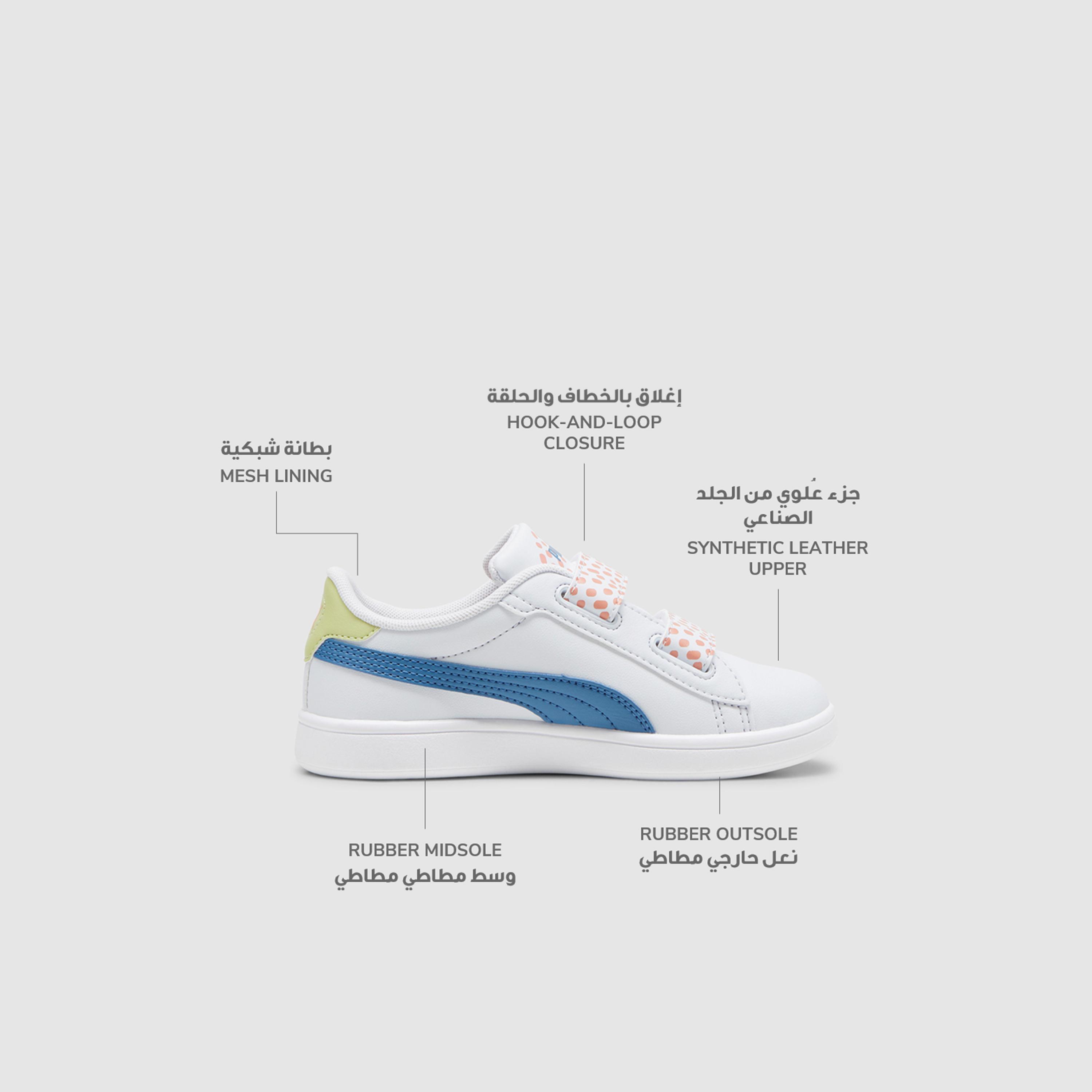 Puma Kids Smash 3.0 FC V Hook & Loop Sneakers-girls-shoes-sneakers-image-2