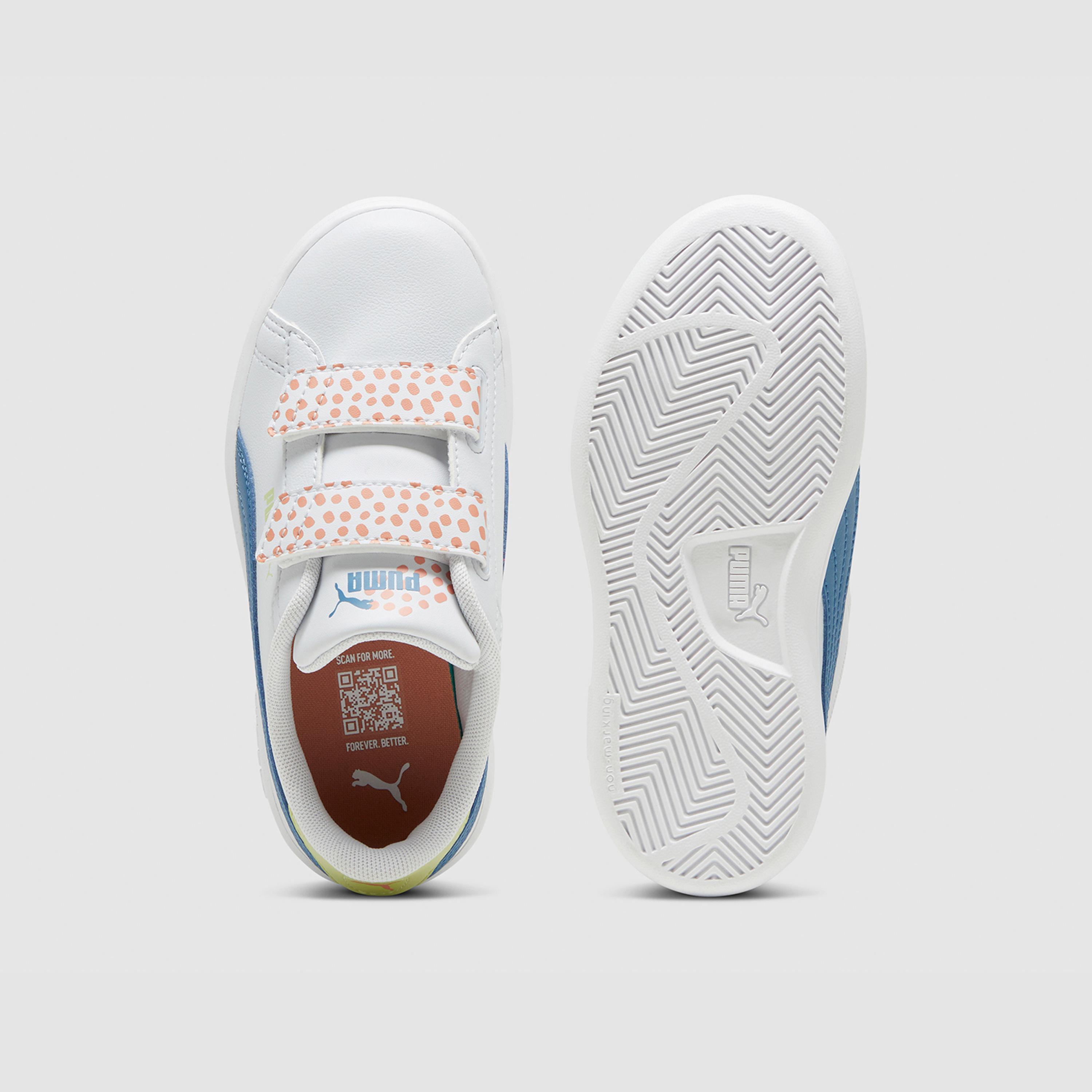 Puma Kids Smash 3.0 FC V Hook & Loop Sneakers-girls-shoes-sneakers-image-4